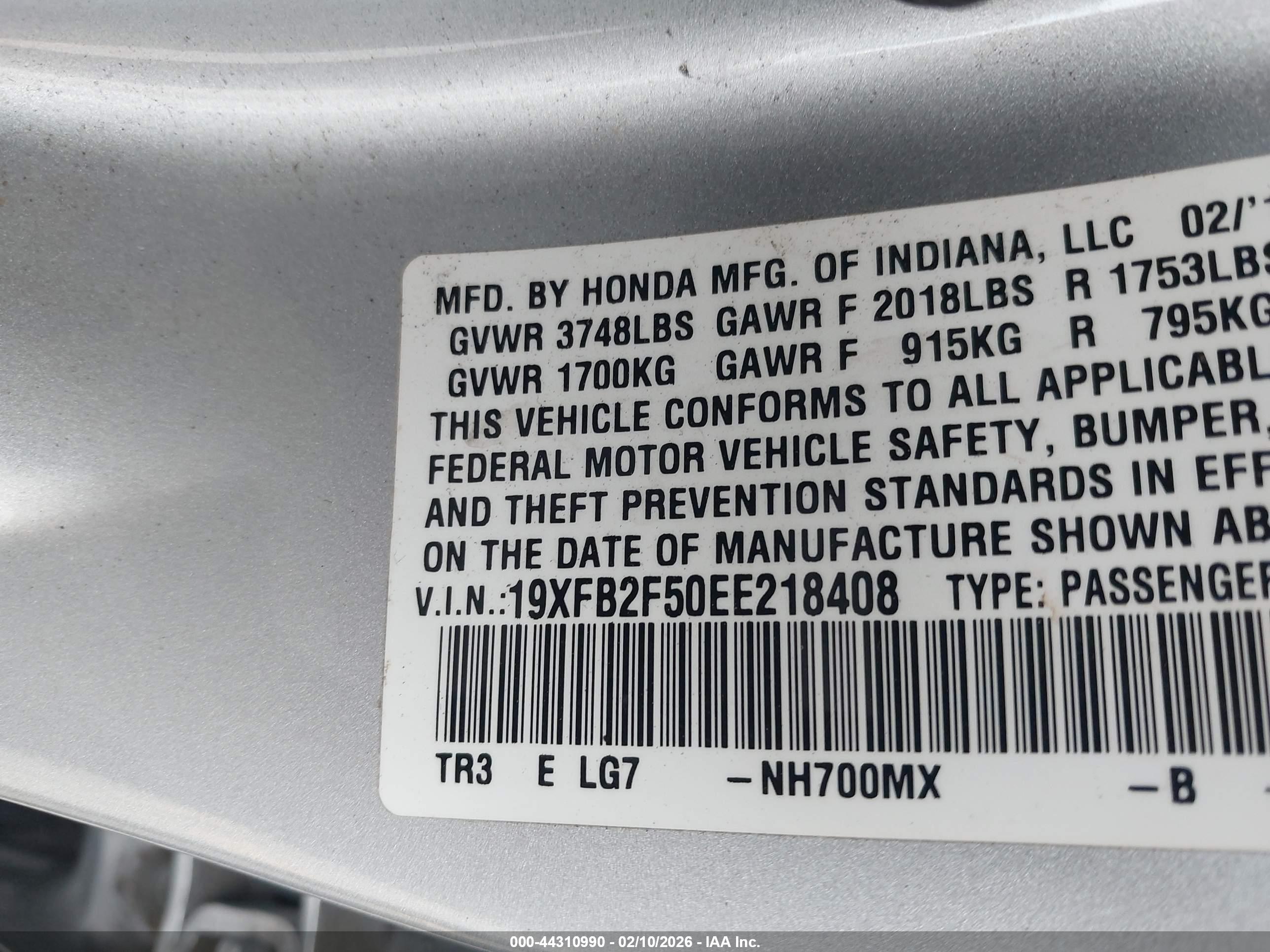 HONDA CIVIC image 9