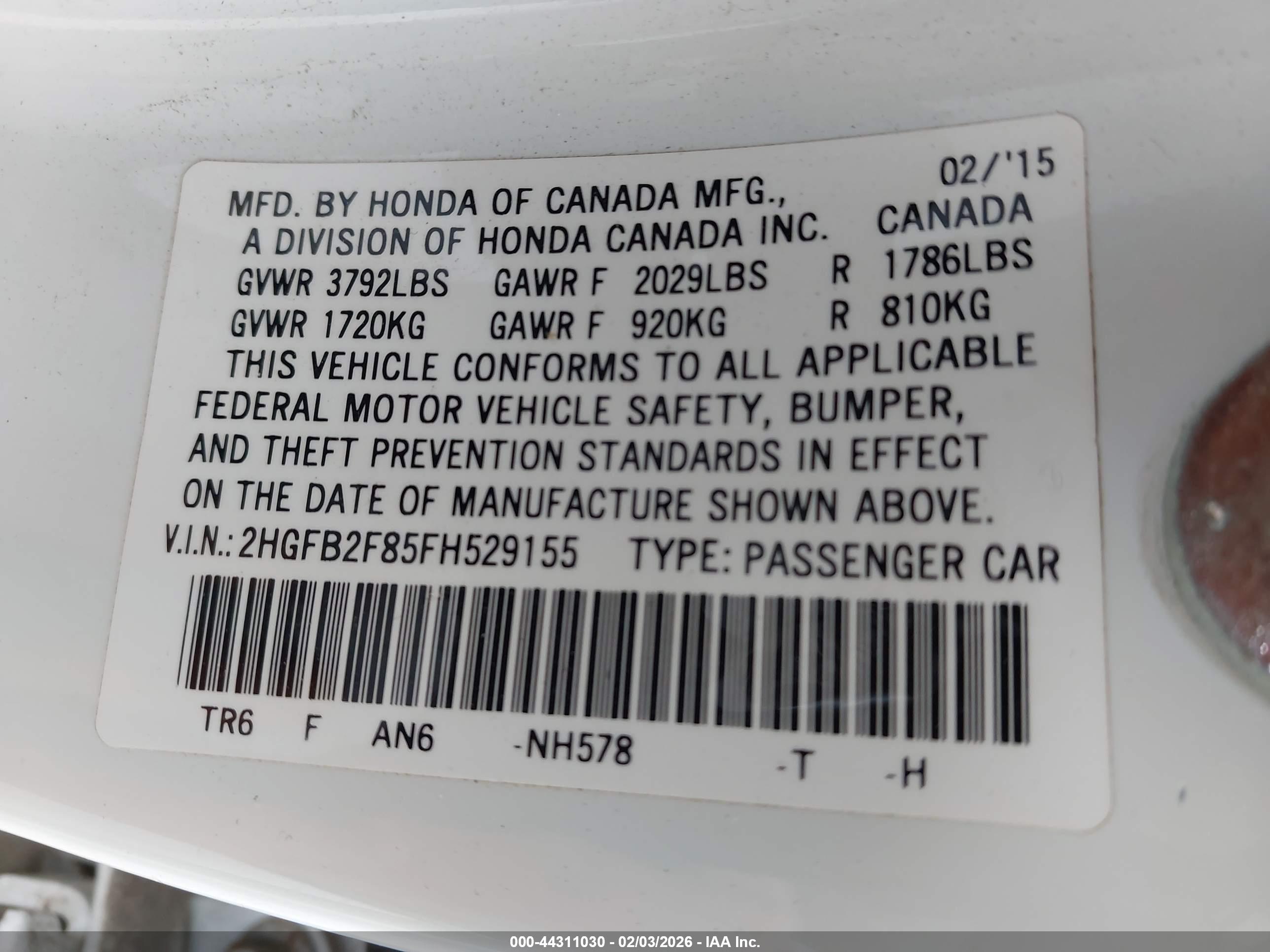 HONDA CIVIC image 9