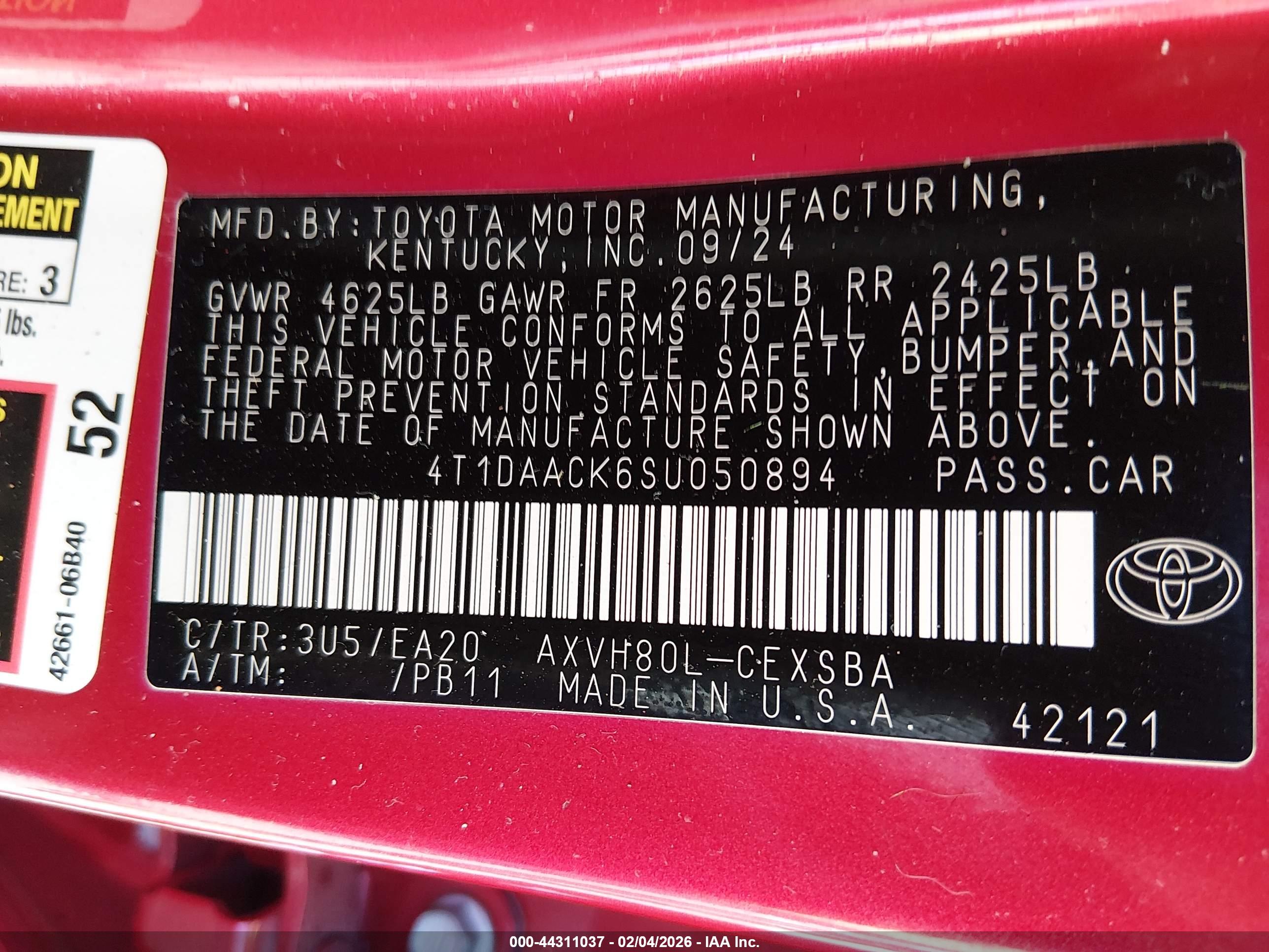 TOYOTA CAMRY image 9
