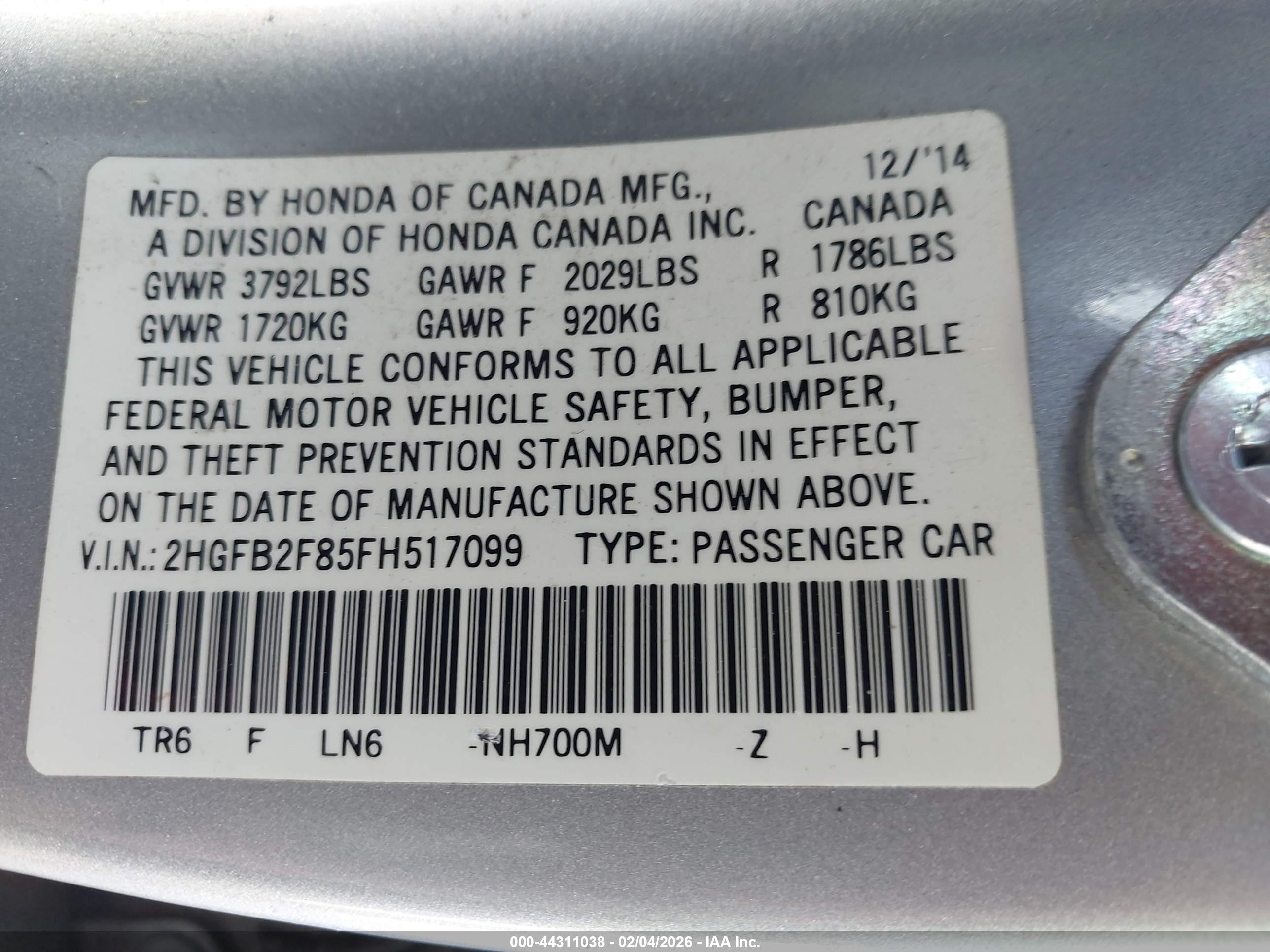 HONDA CIVIC image 9
