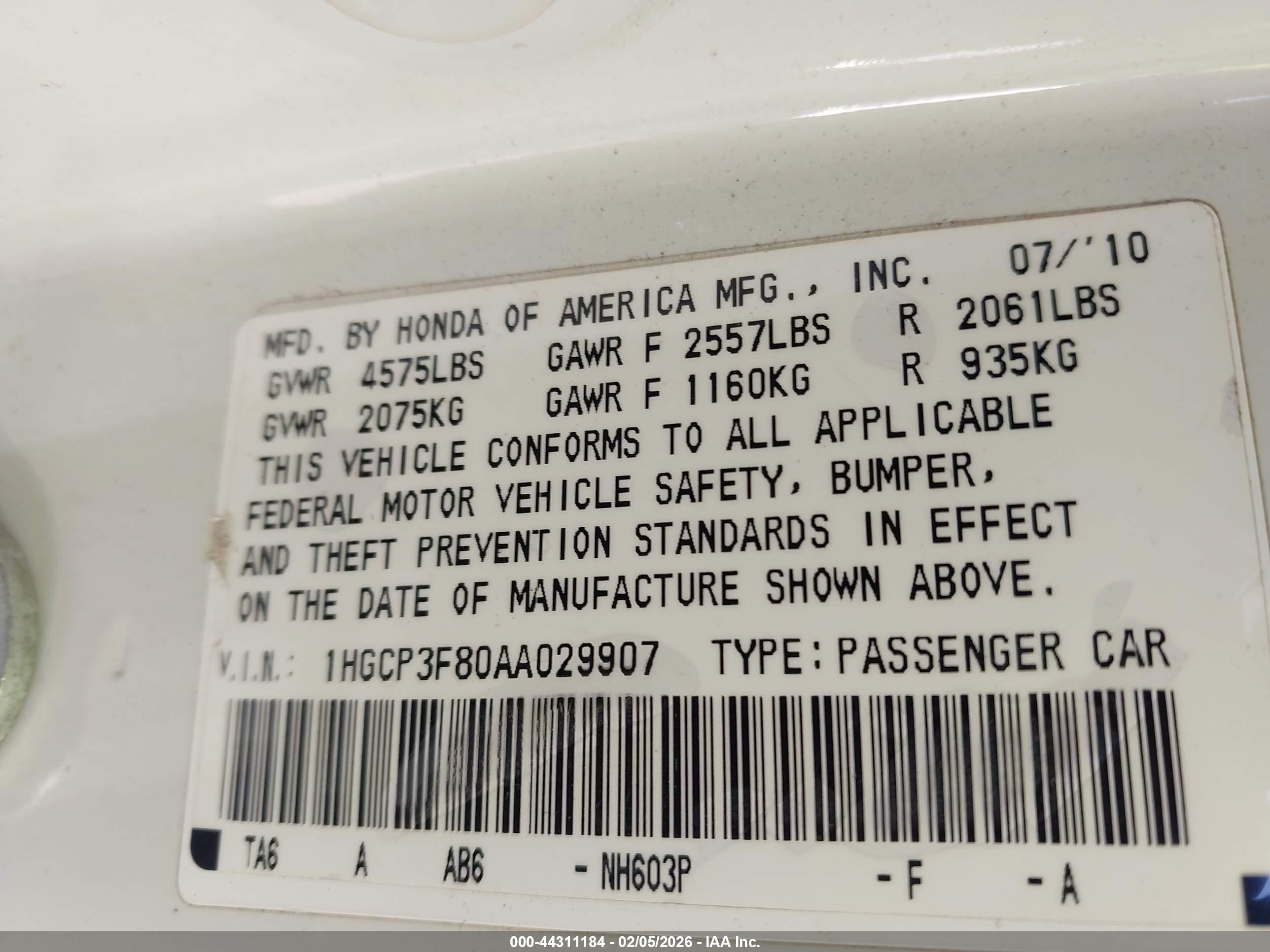 HONDA ACCORD image 9