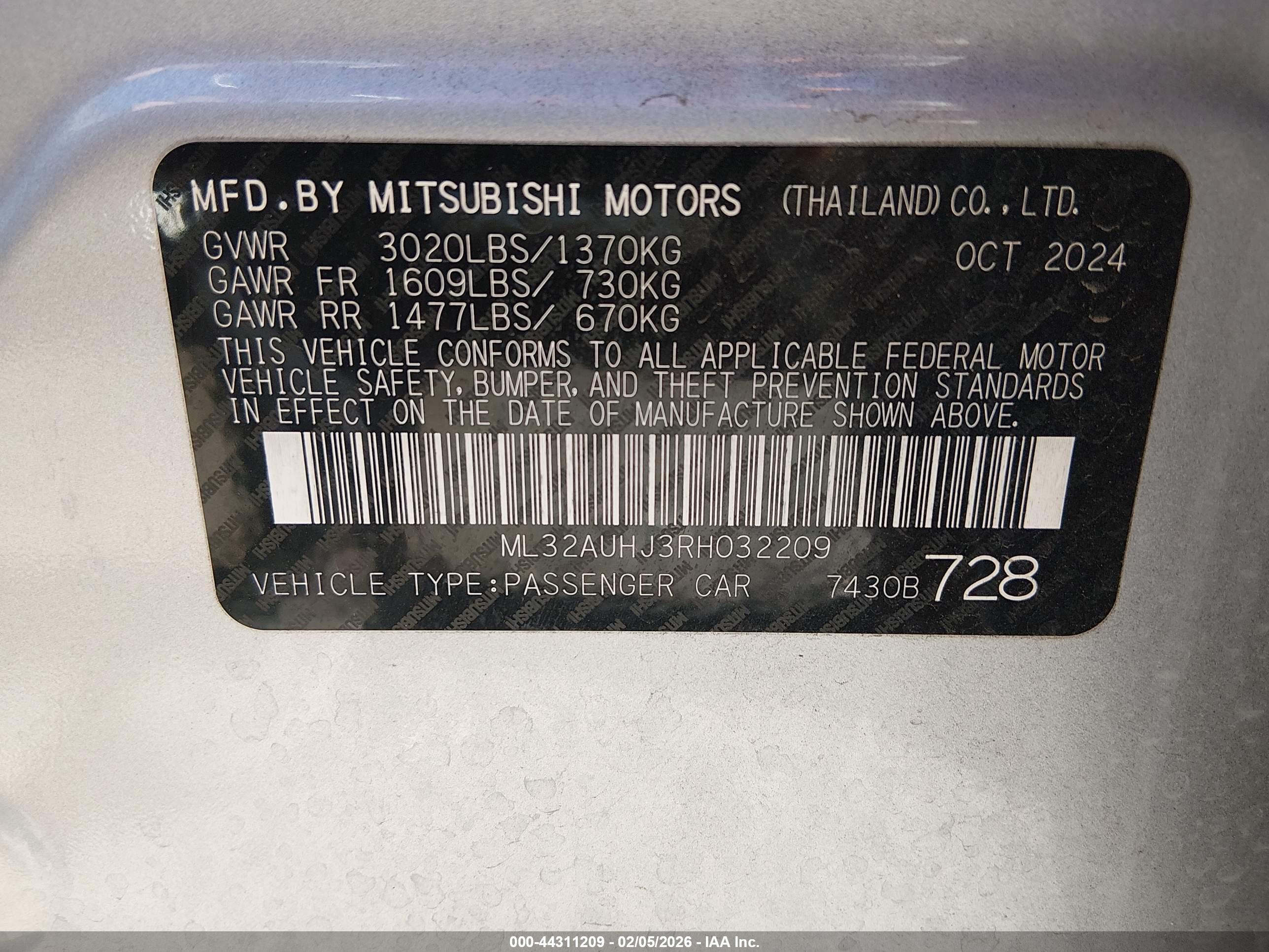 MITSUBISHI MIRAGE image 9