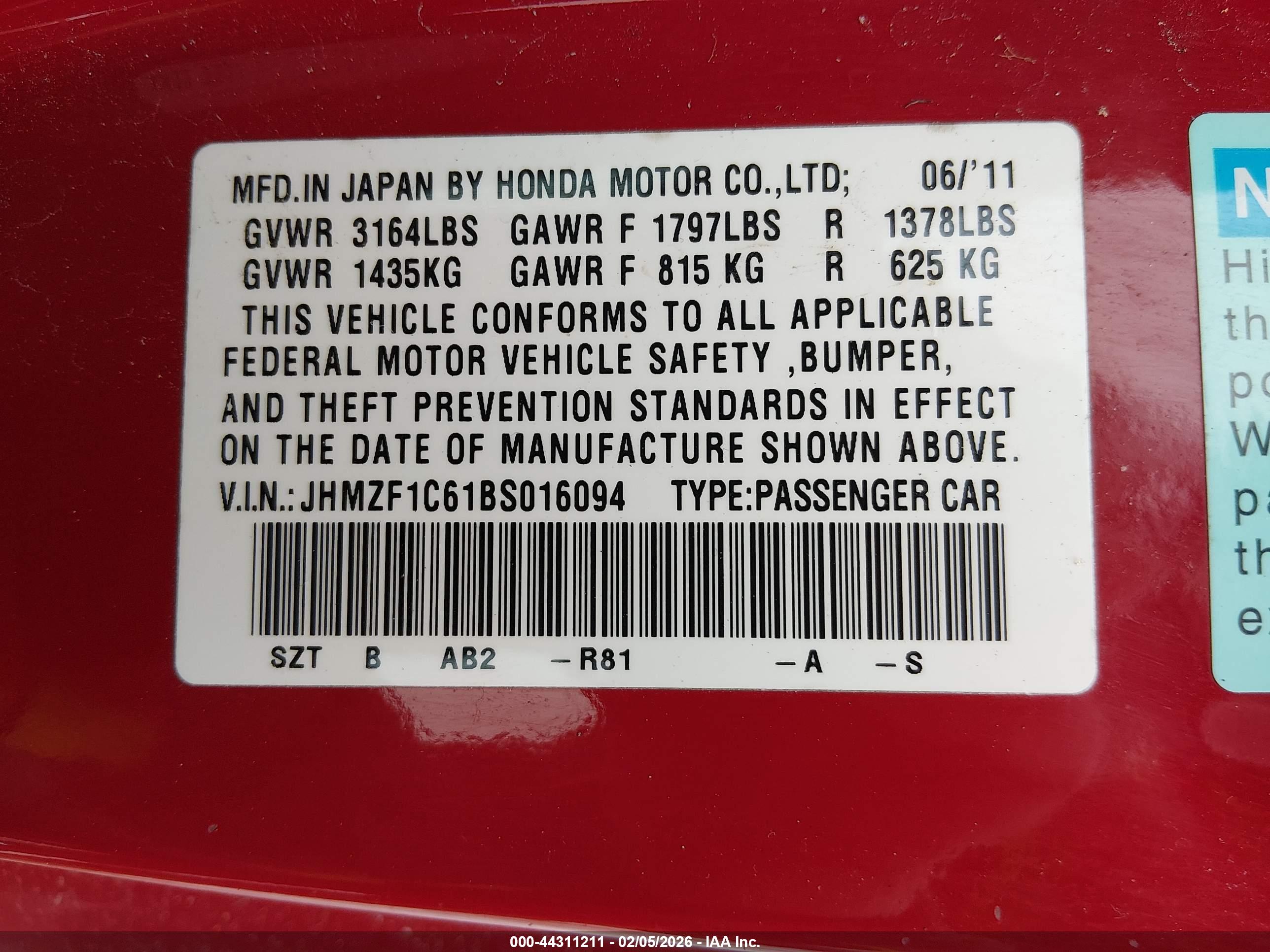 HONDA CR-Z image 9