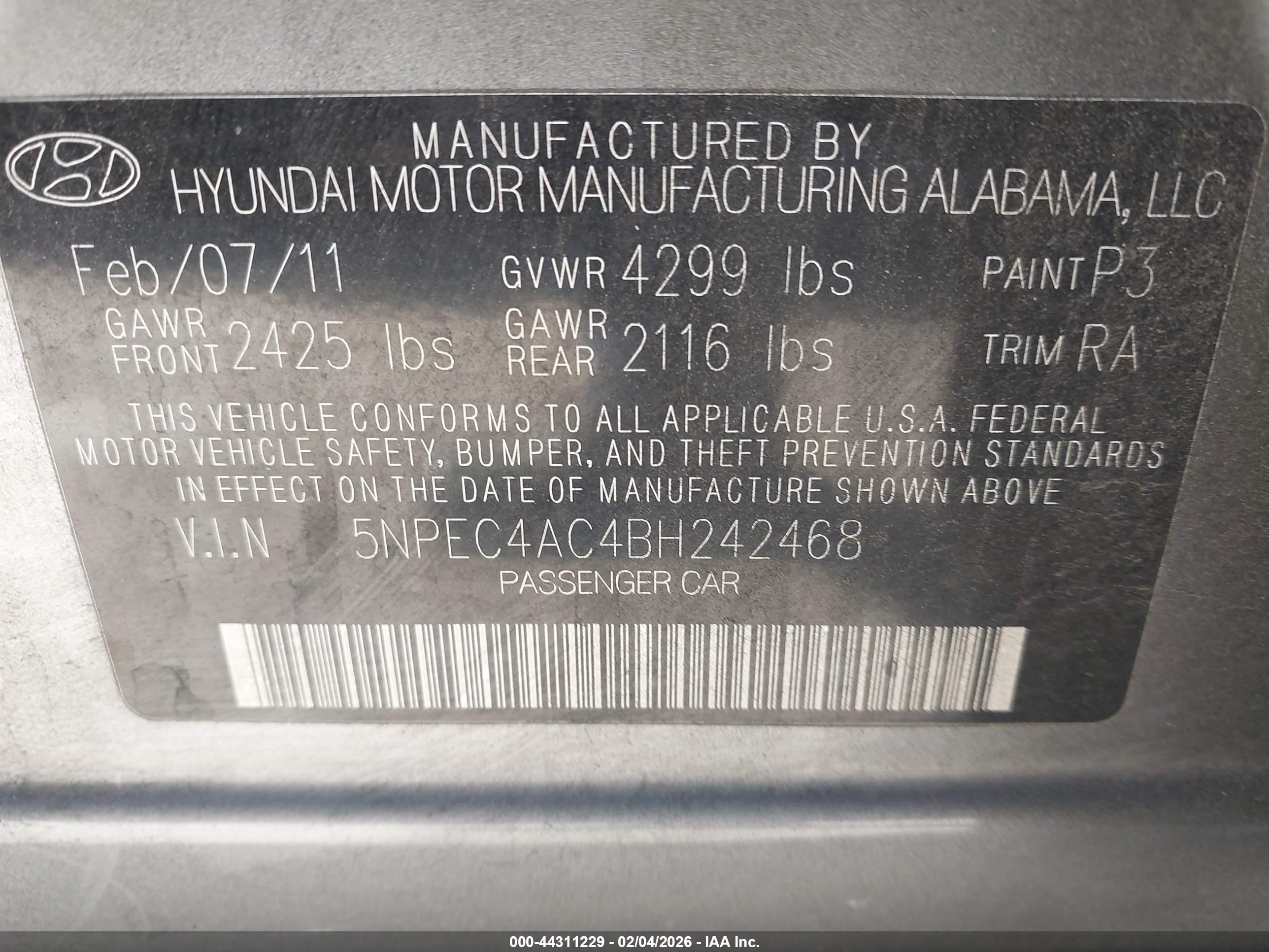 HYUNDAI SONATA image 9
