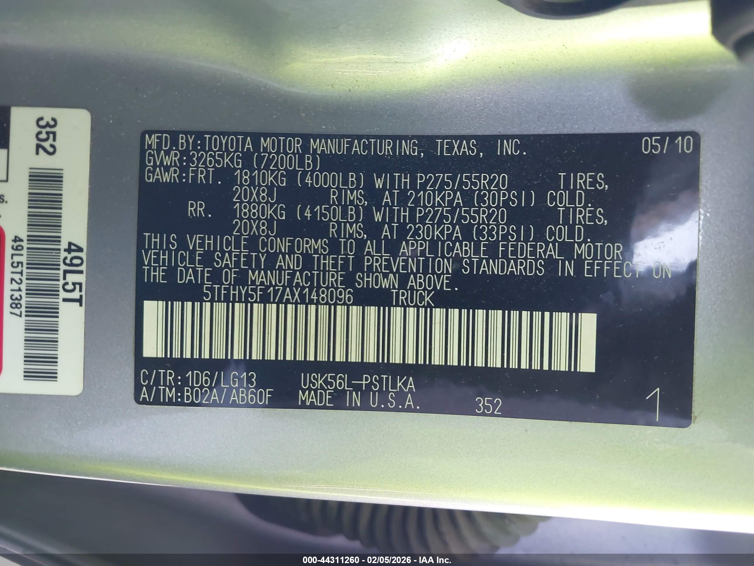 TOYOTA TUNDRA image 9