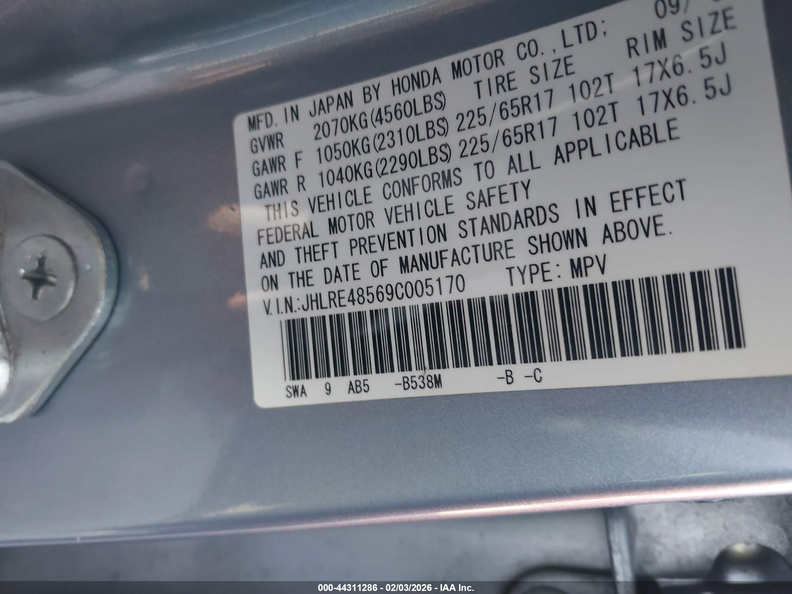 HONDA CR-V image 9