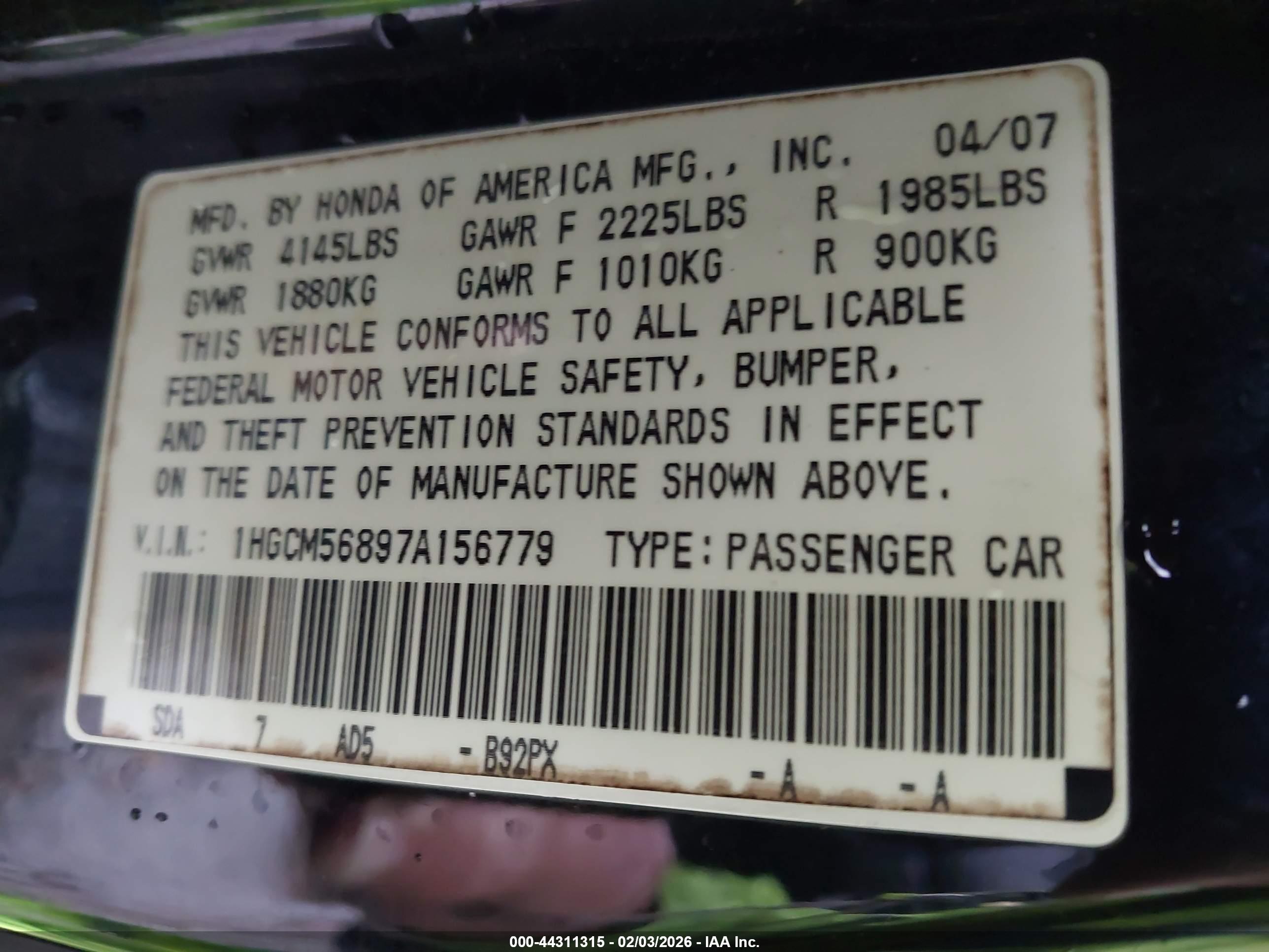 HONDA ACCORD image 9