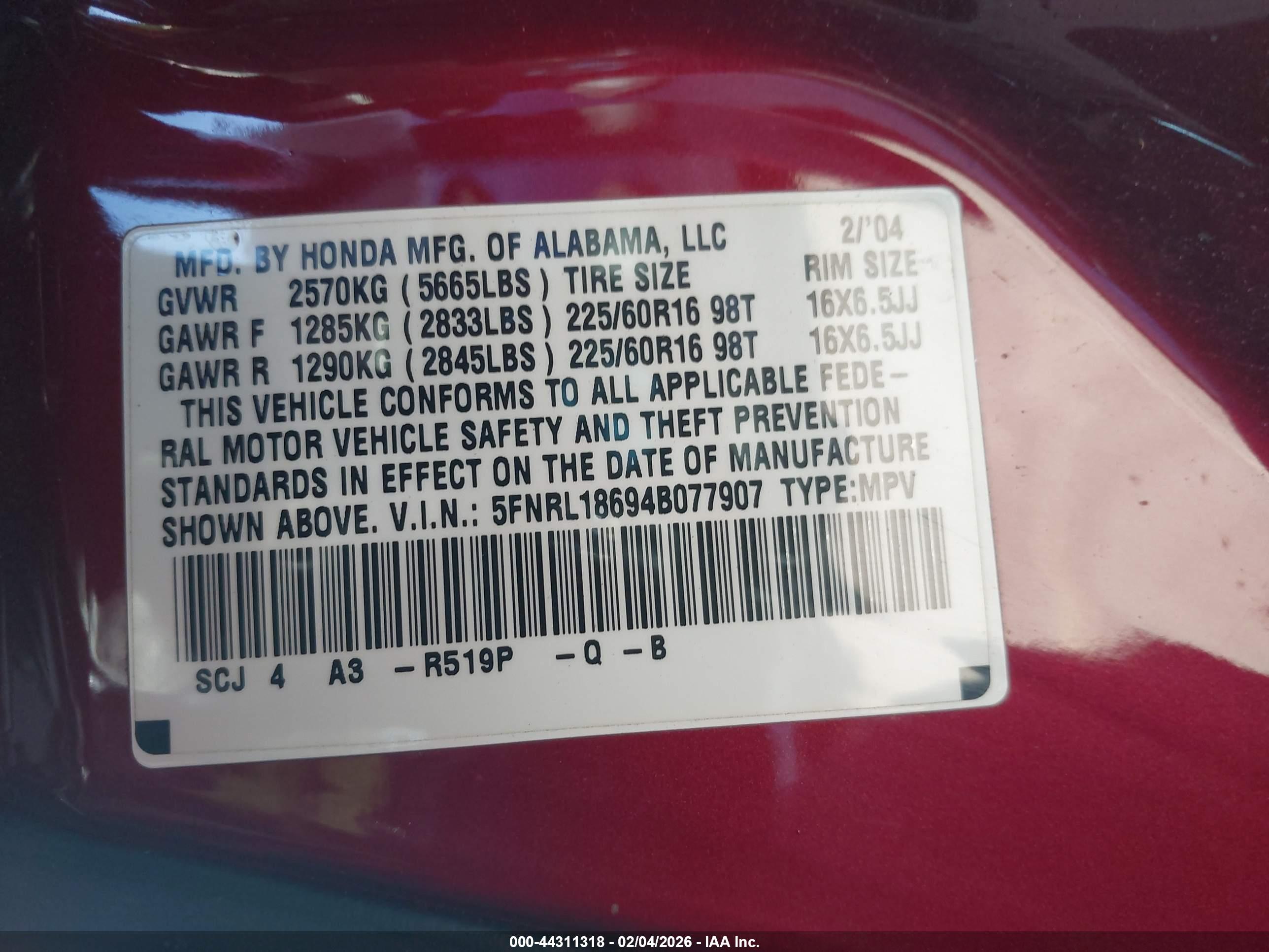 HONDA ODYSSEY image 9