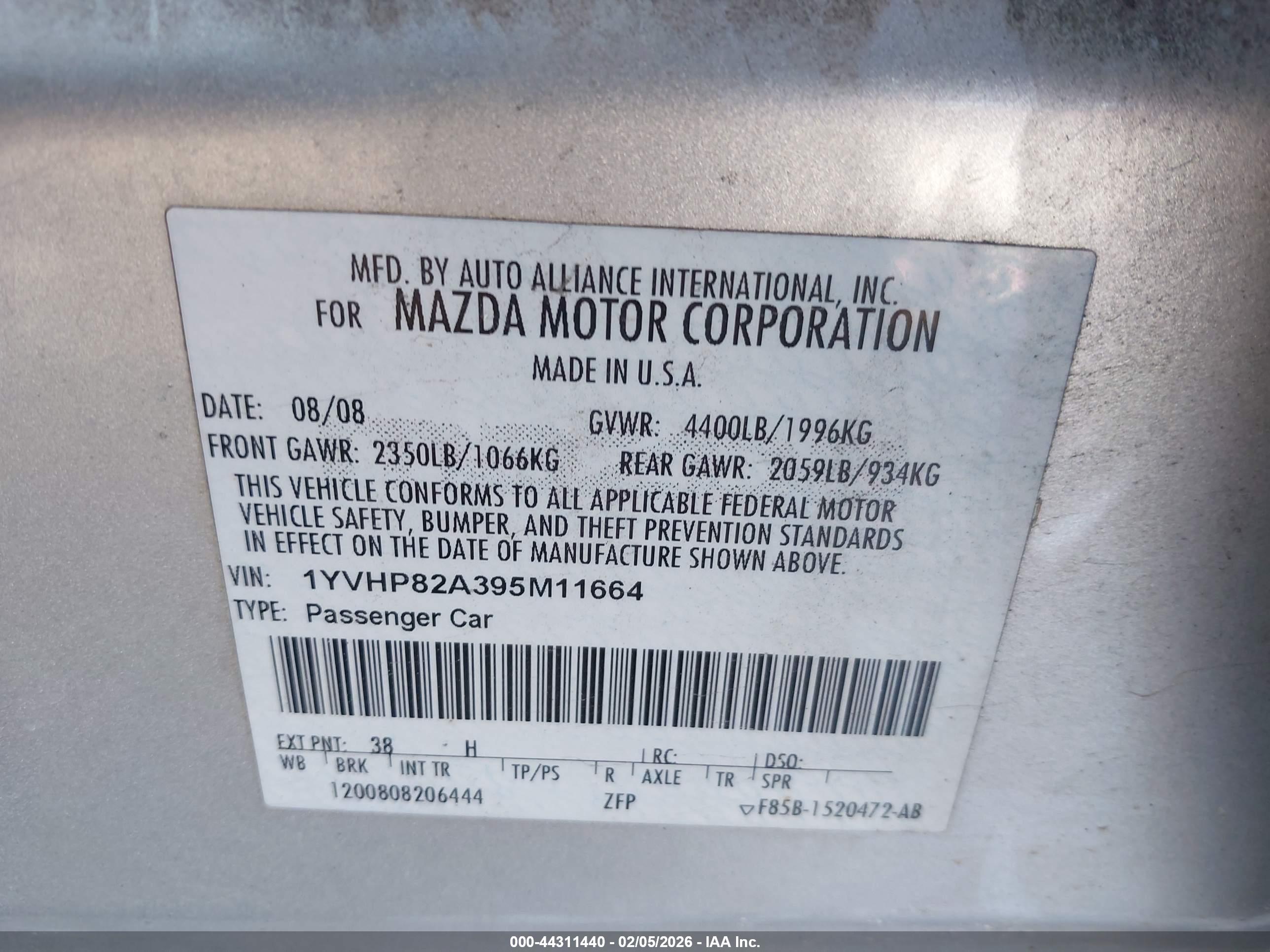 MAZDA MAZDA6 image 9