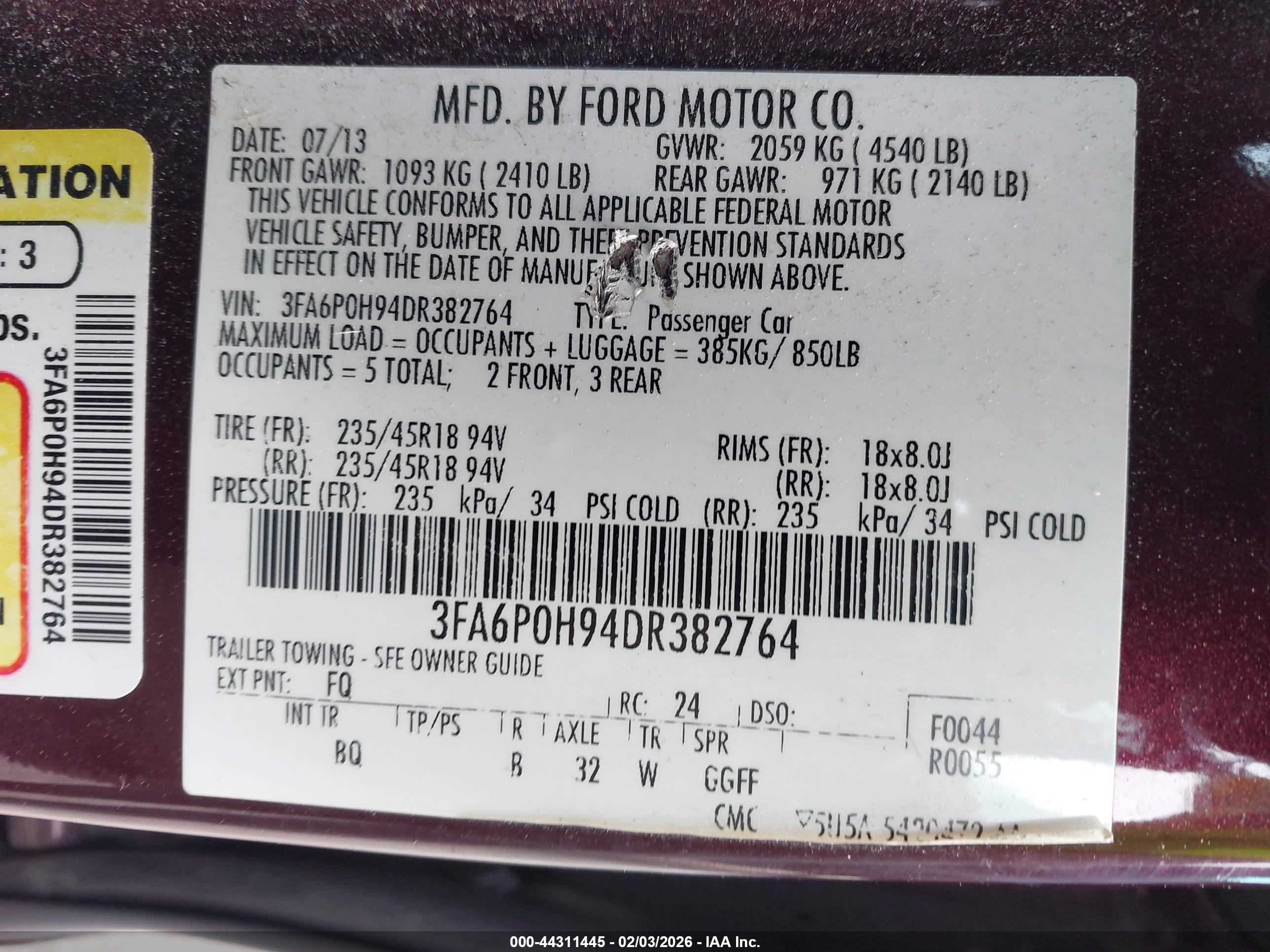 FORD FUSION image 9