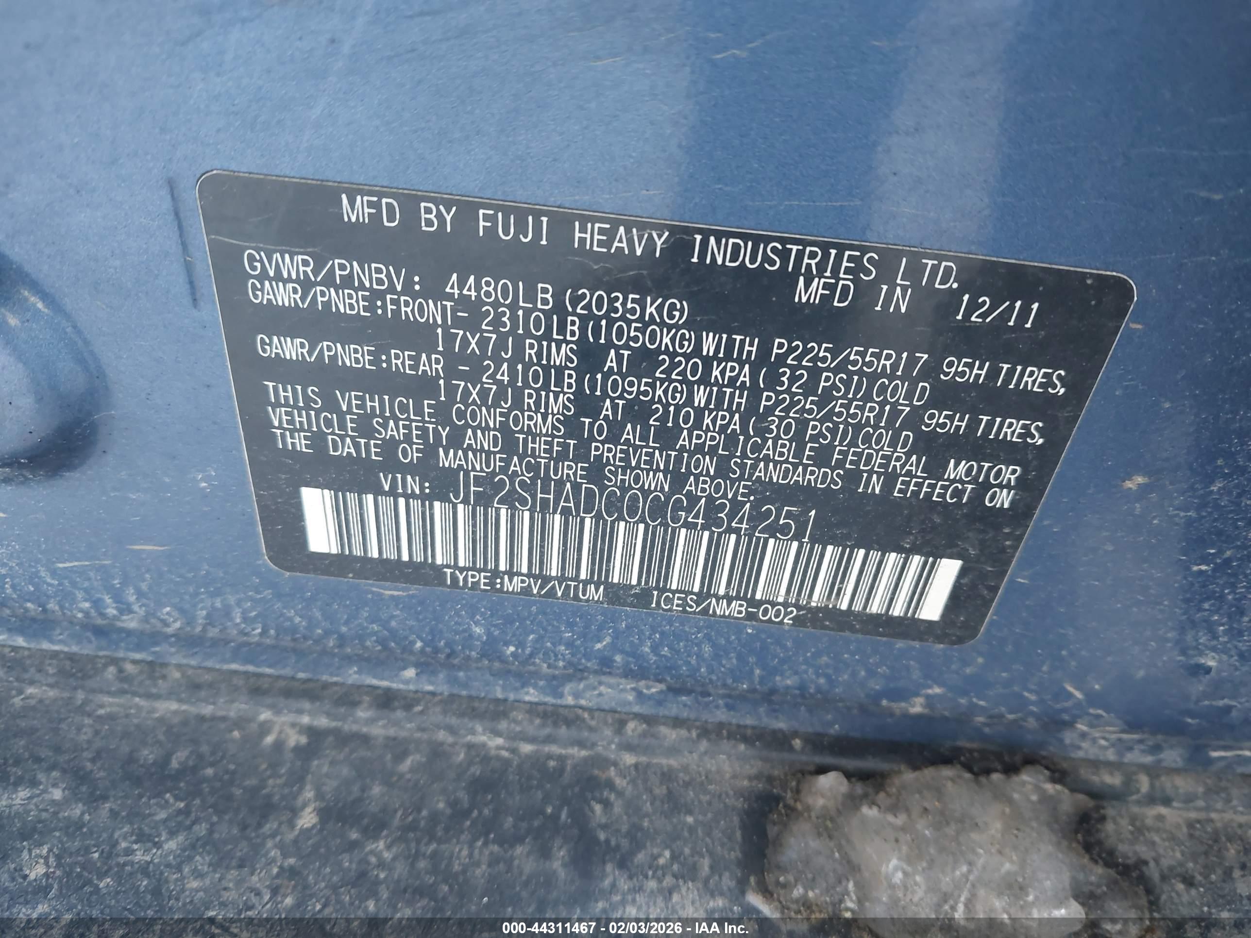 SUBARU FORESTER image 9