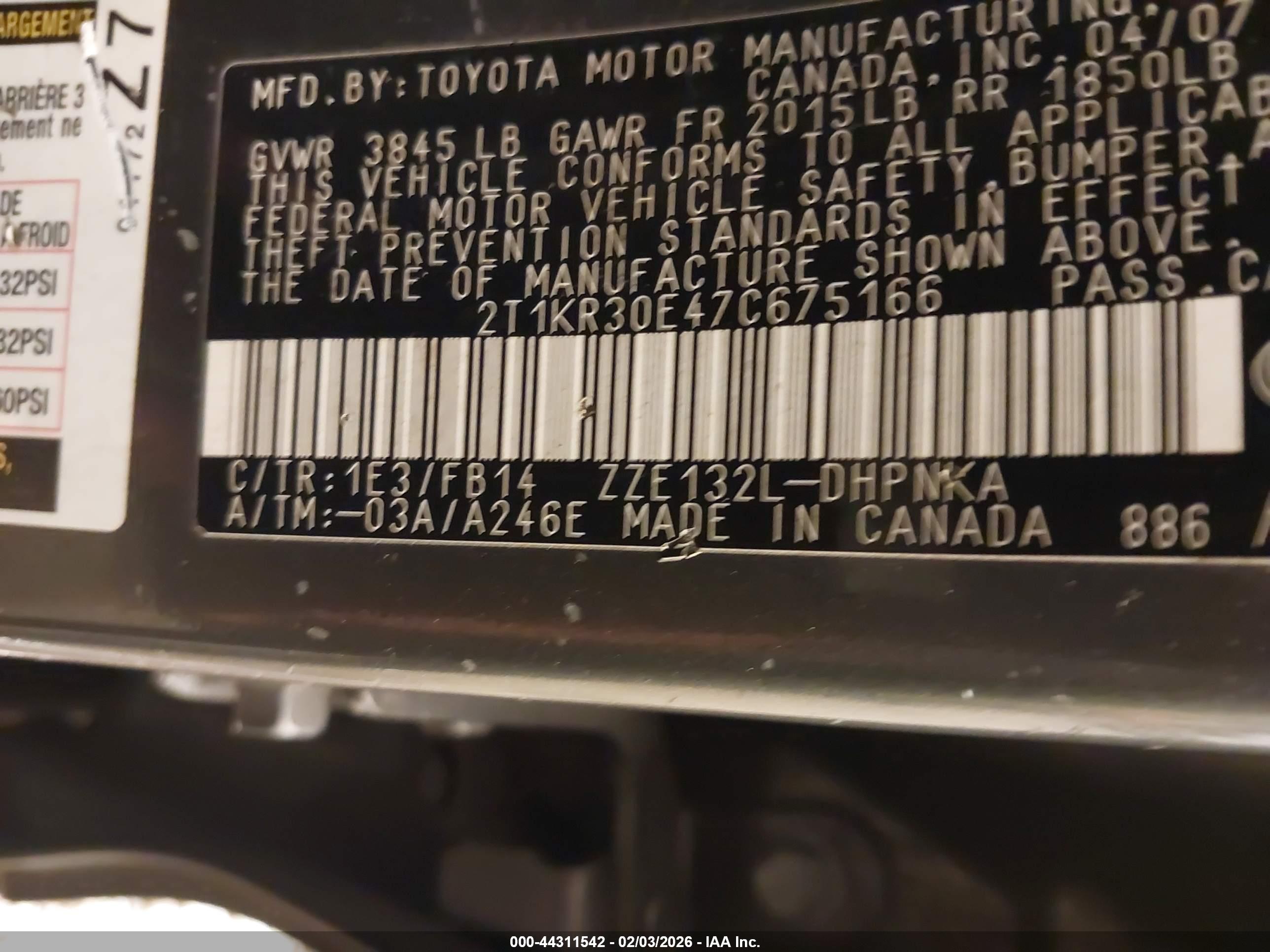 TOYOTA MATRIX image 9