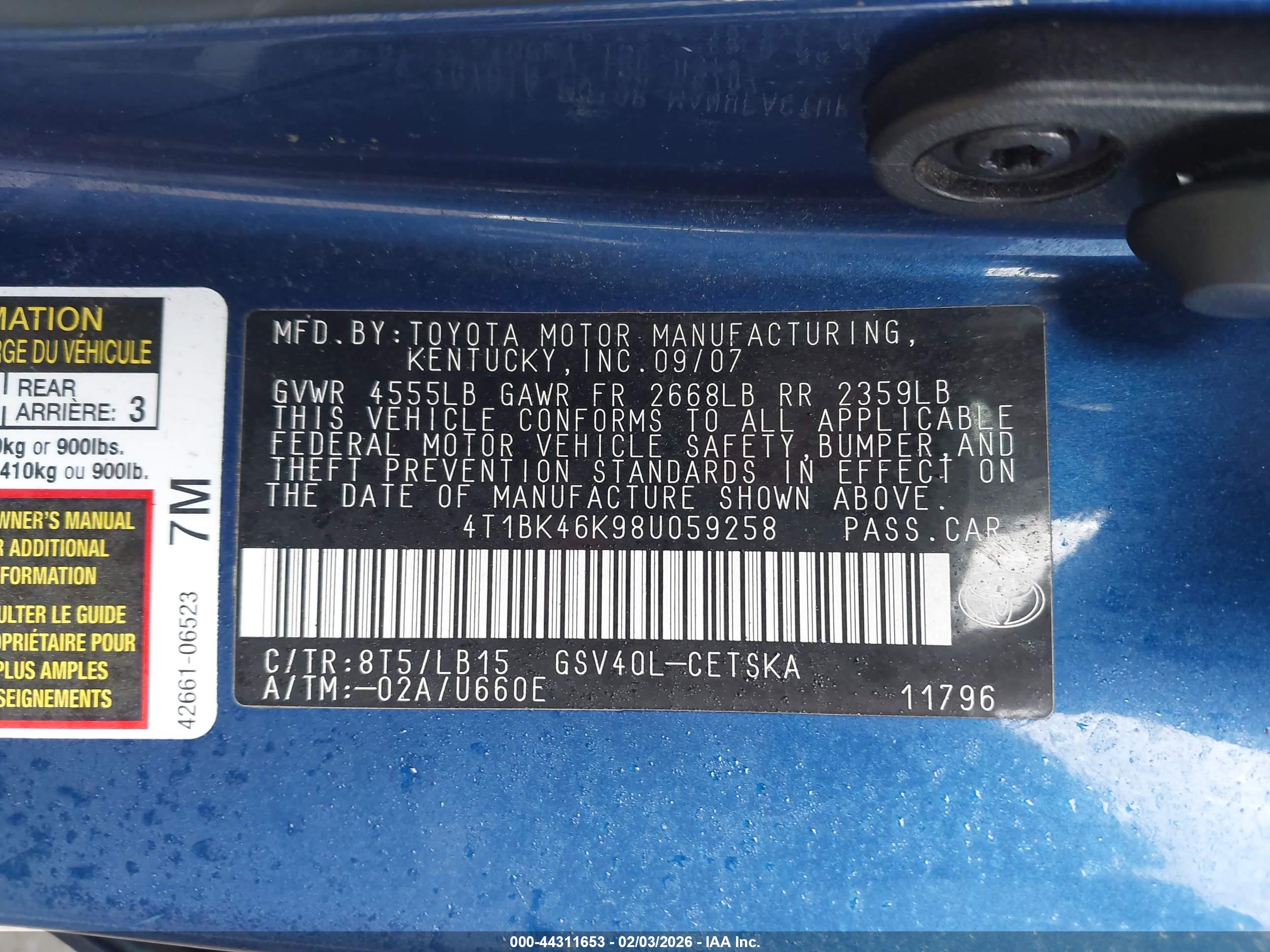 TOYOTA CAMRY image 9