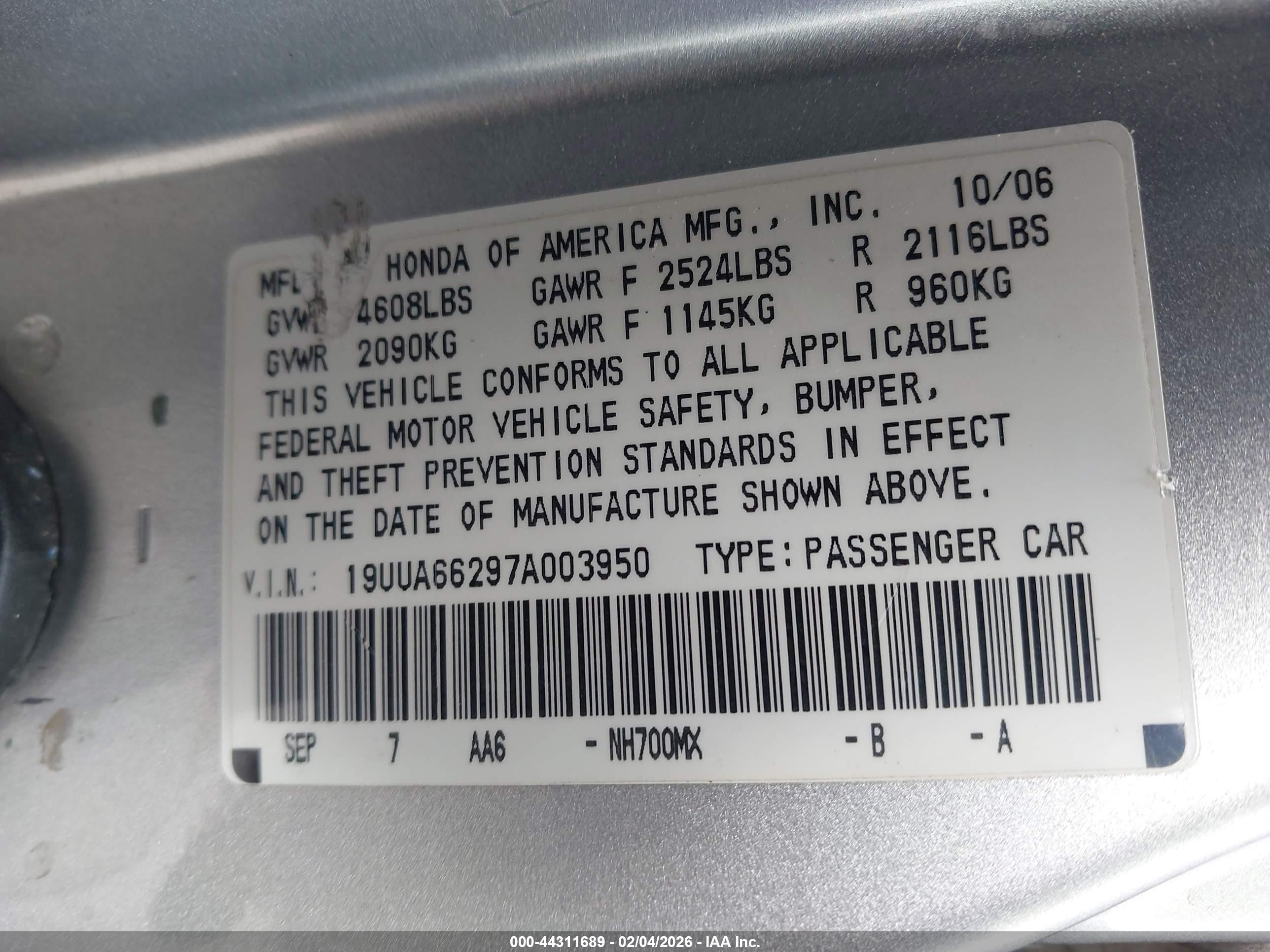 ACURA TL image 9