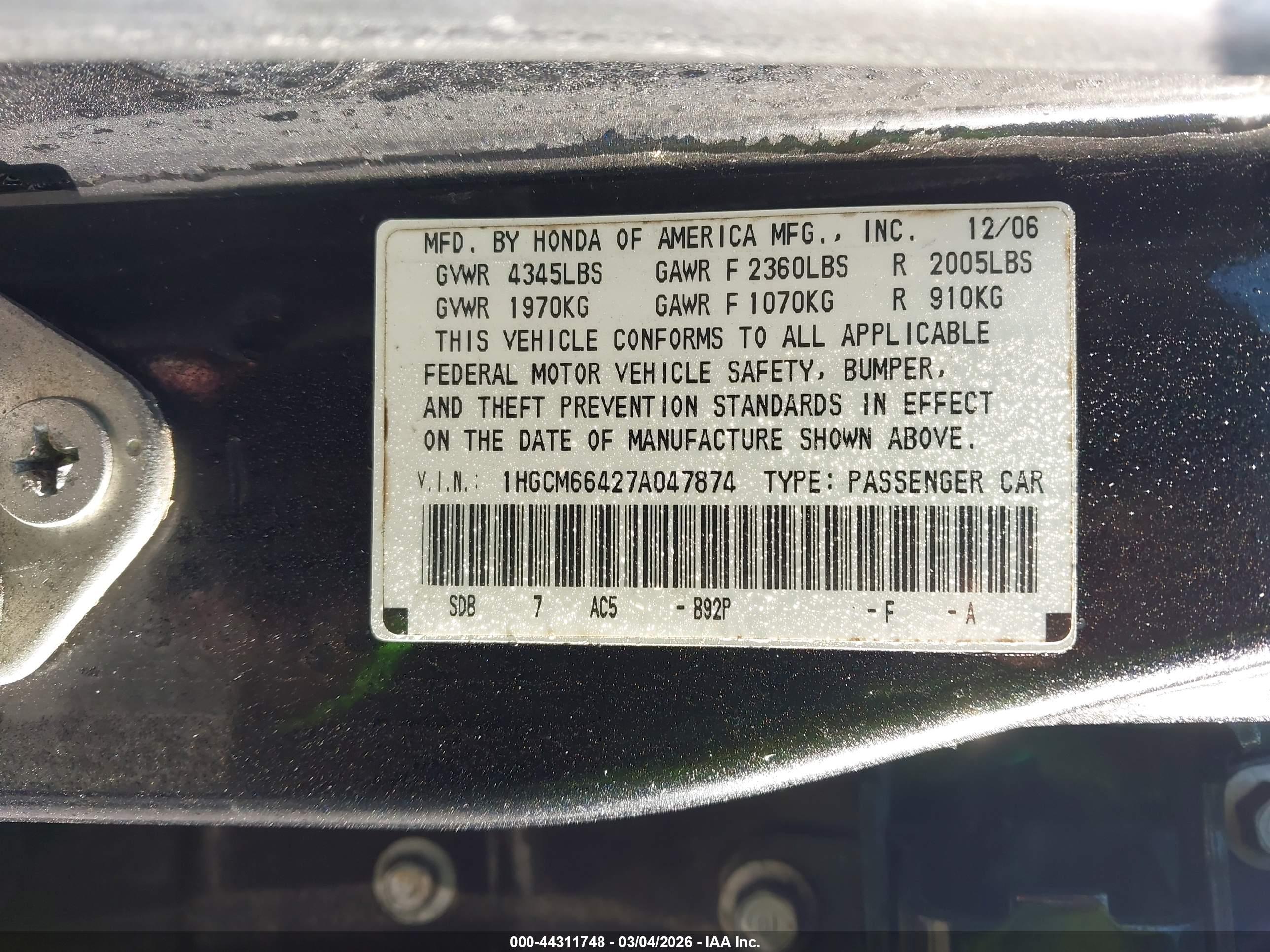 HONDA ACCORD image 9