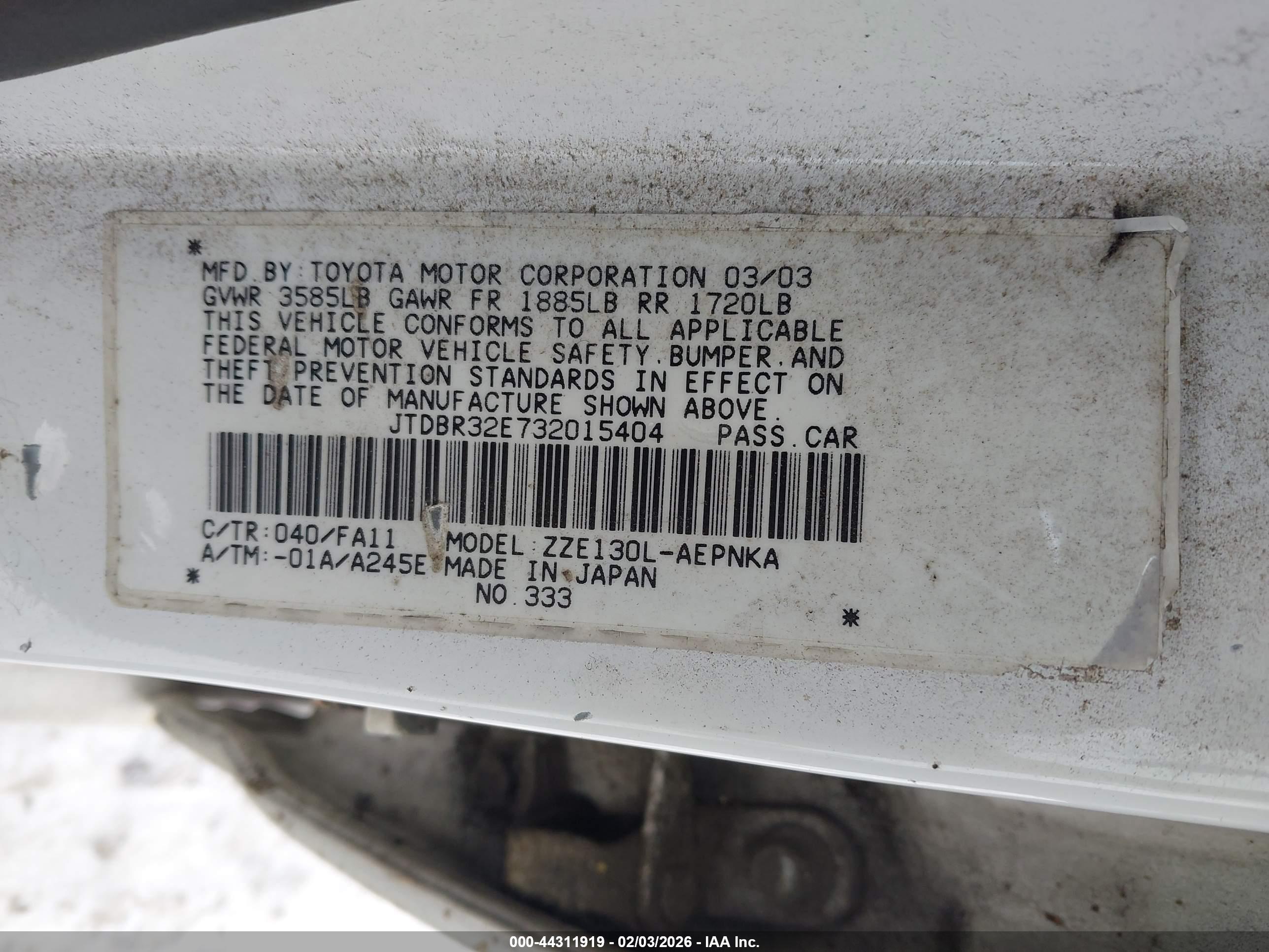 TOYOTA COROLLA image 9