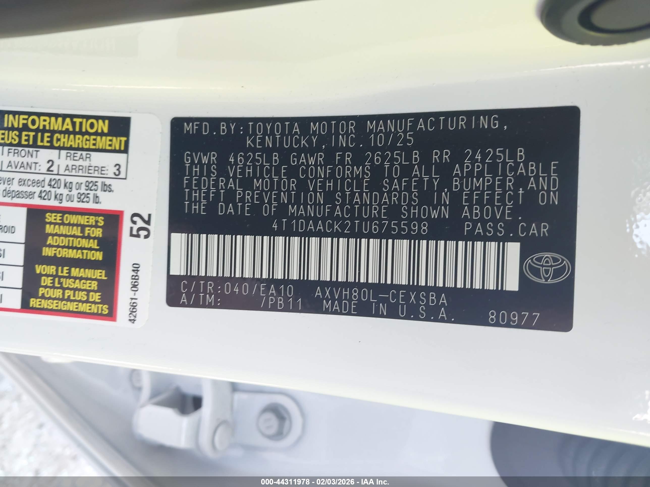 TOYOTA CAMRY image 9