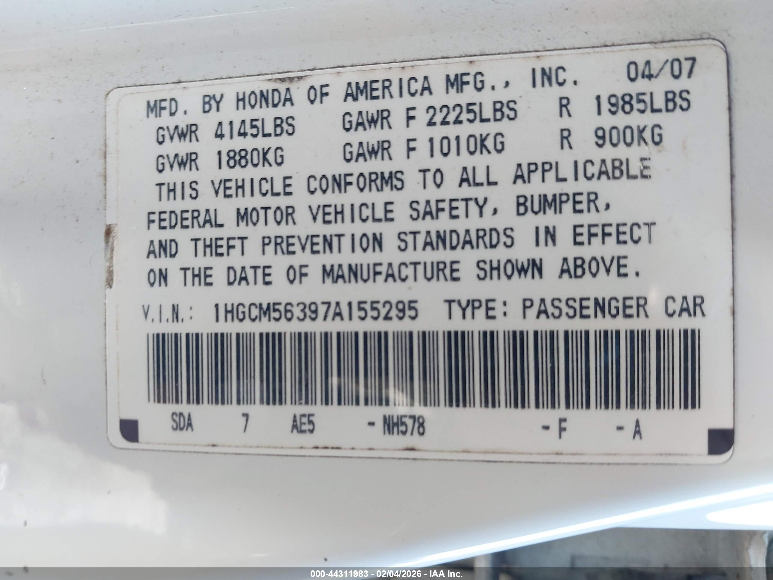 HONDA ACCORD image 9
