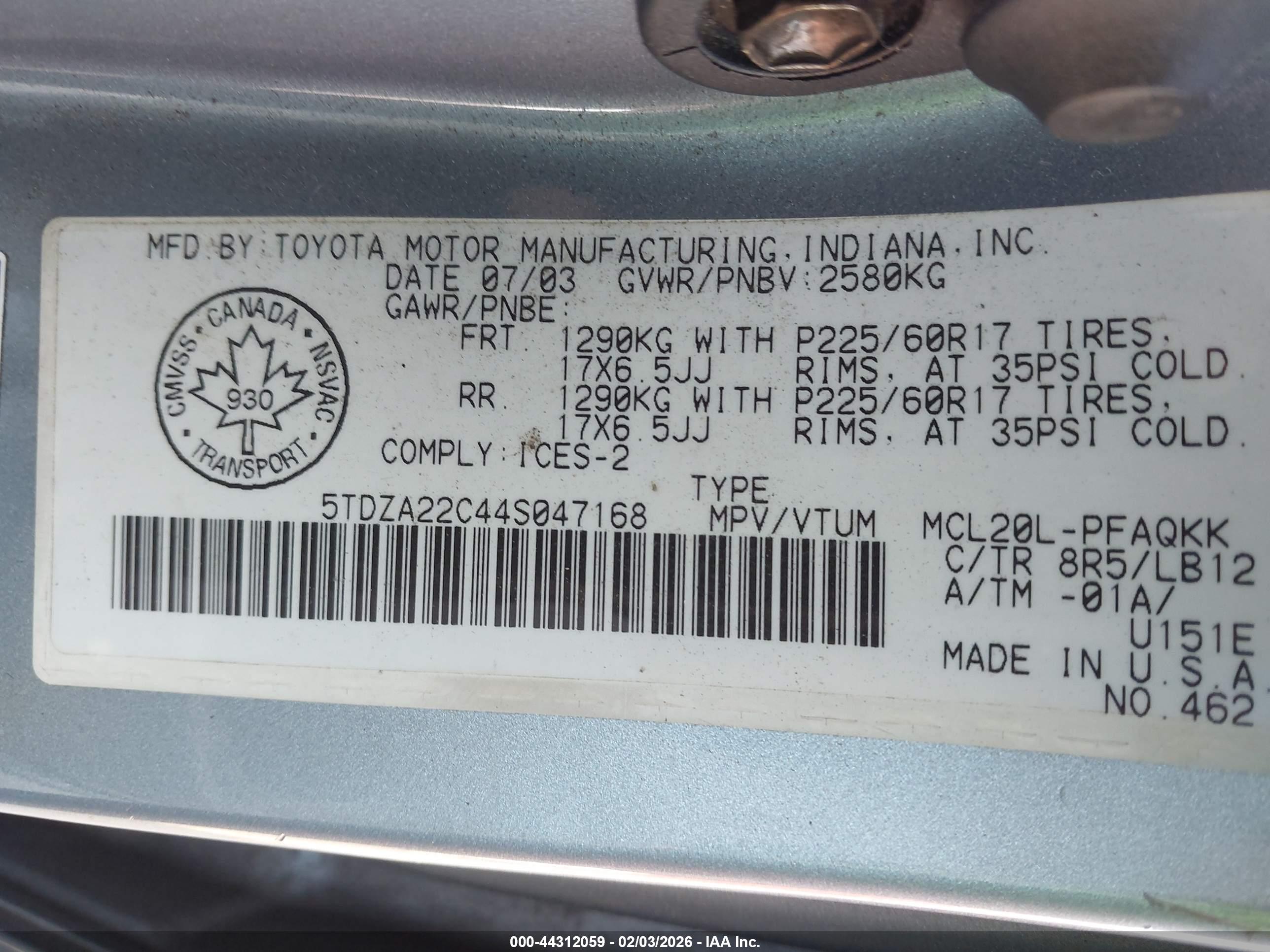 TOYOTA SIENNA image 9