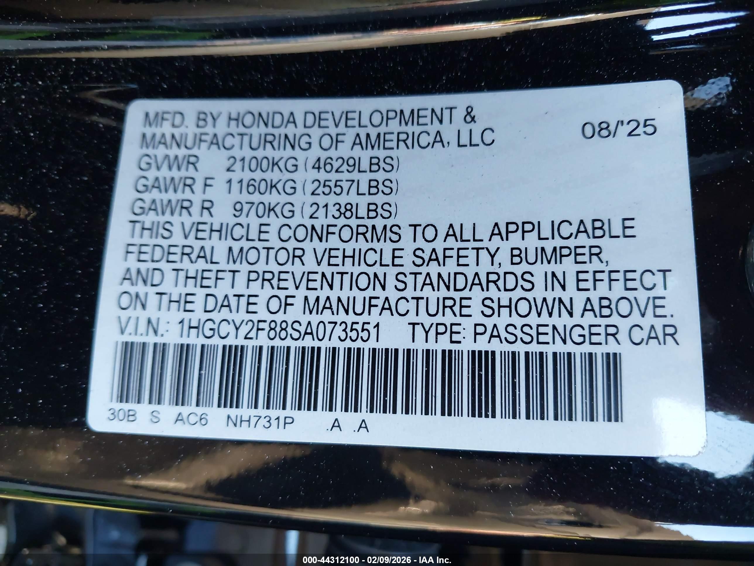 HONDA ACCORD image 9
