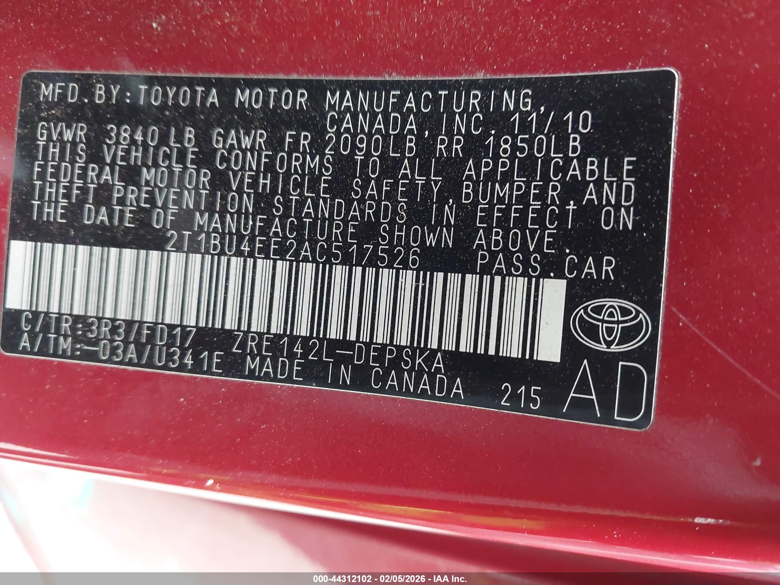 TOYOTA COROLLA image 9