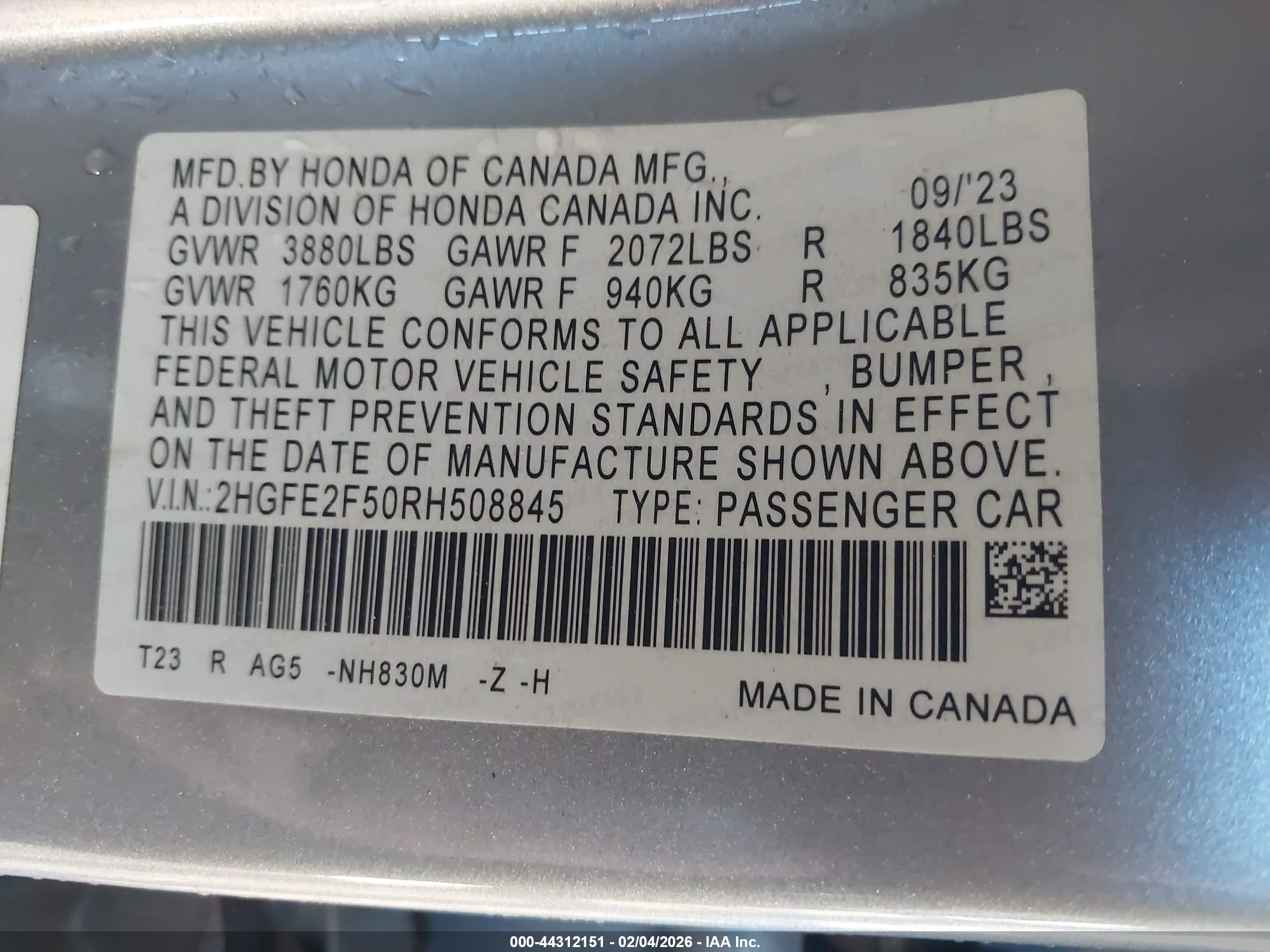 HONDA CIVIC image 9