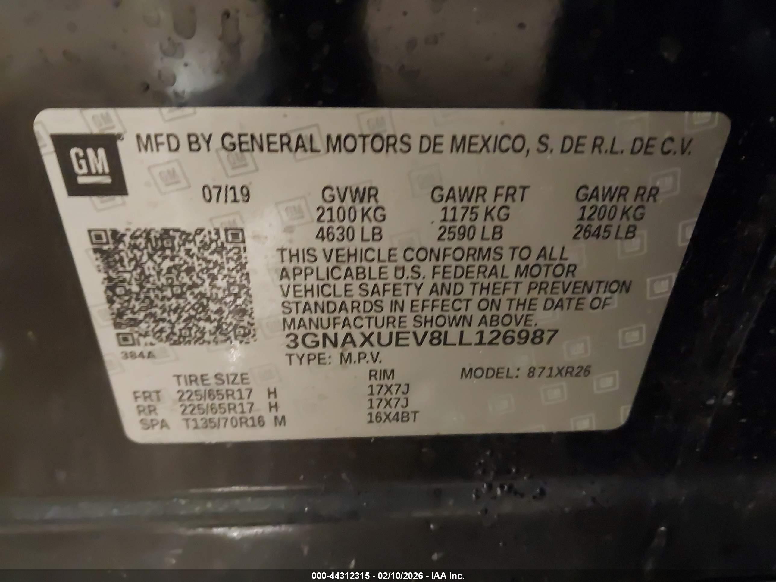 CHEVROLET EQUINOX image 9
