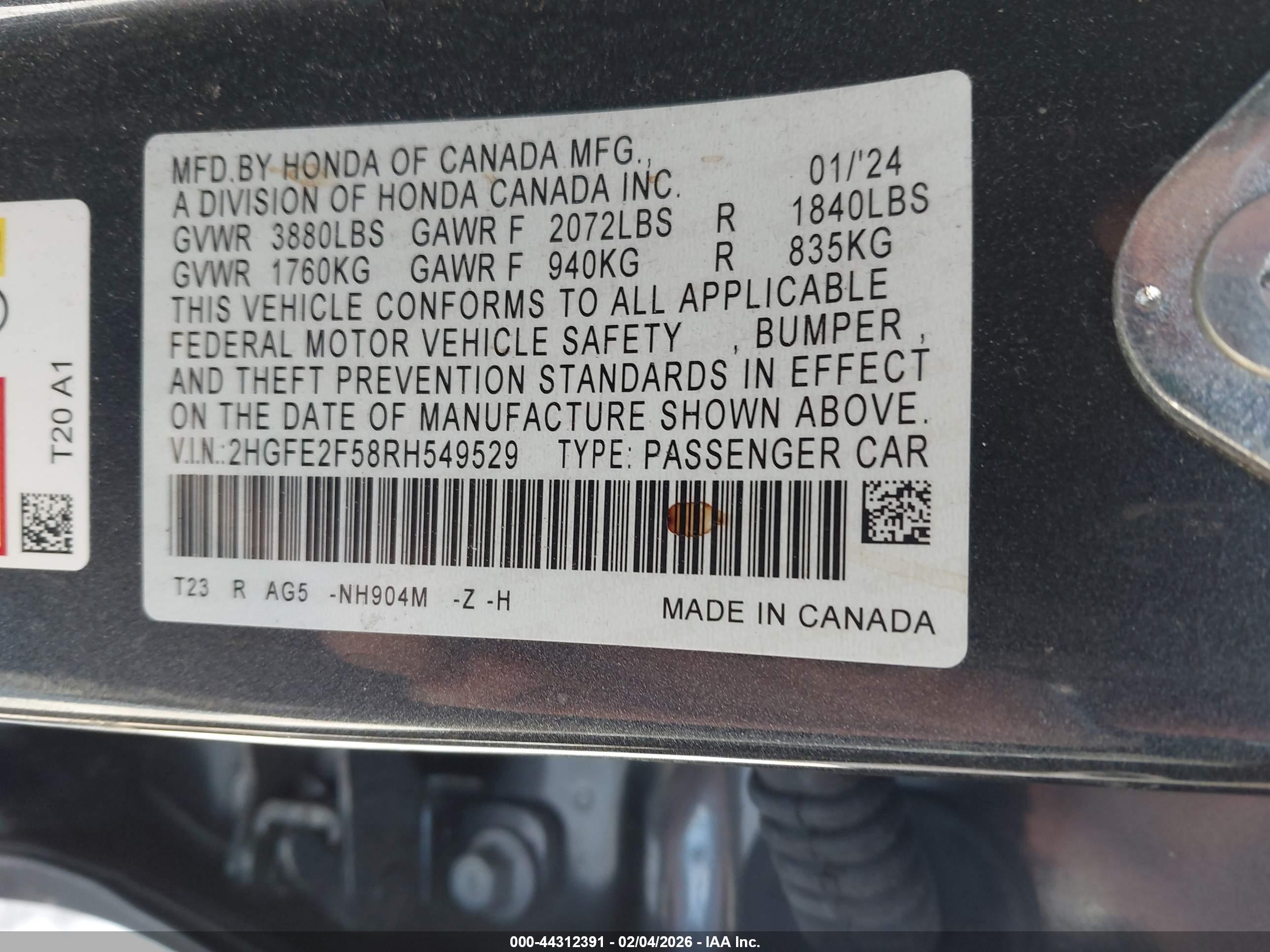 HONDA CIVIC image 9