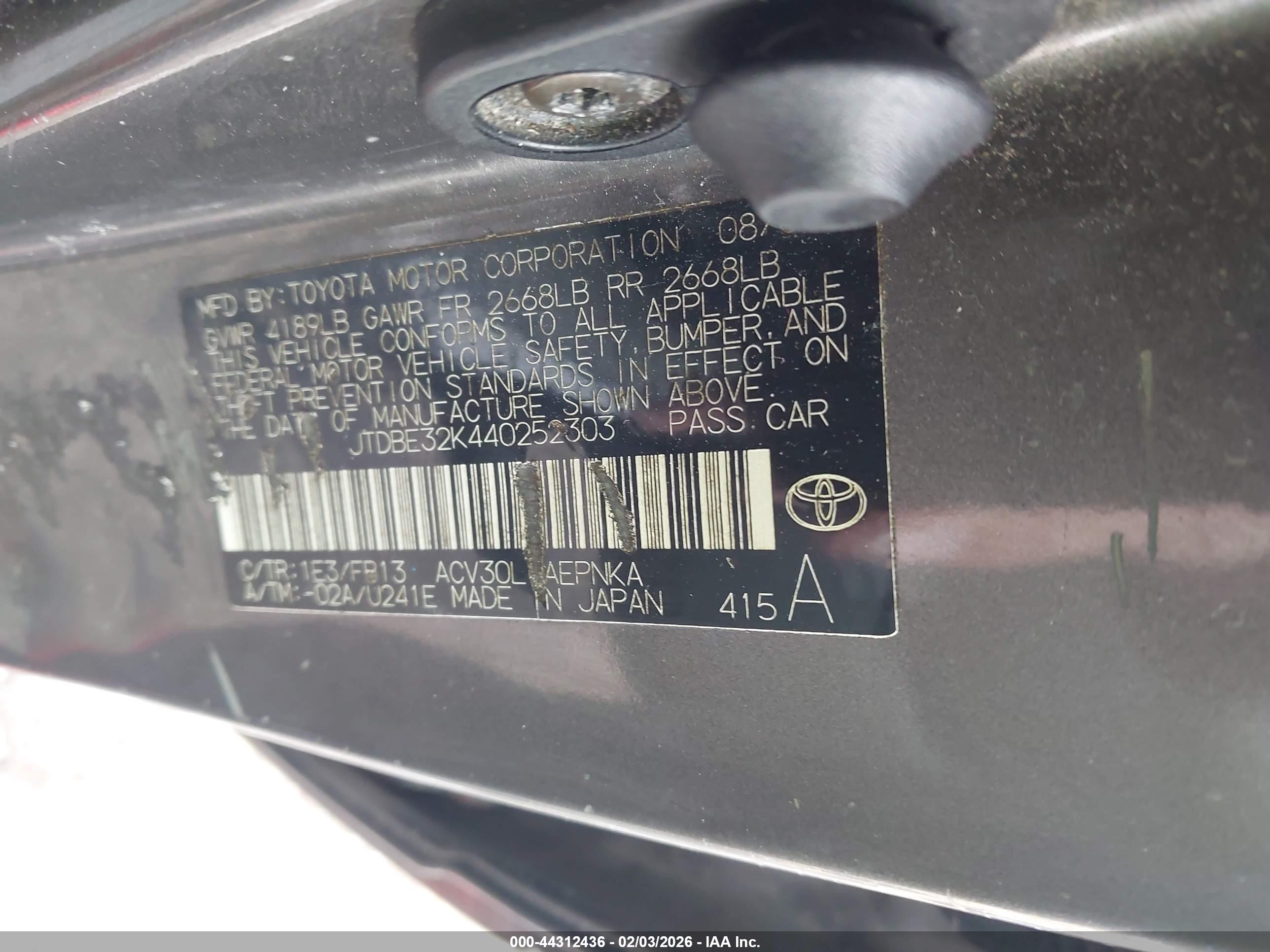 TOYOTA CAMRY image 9