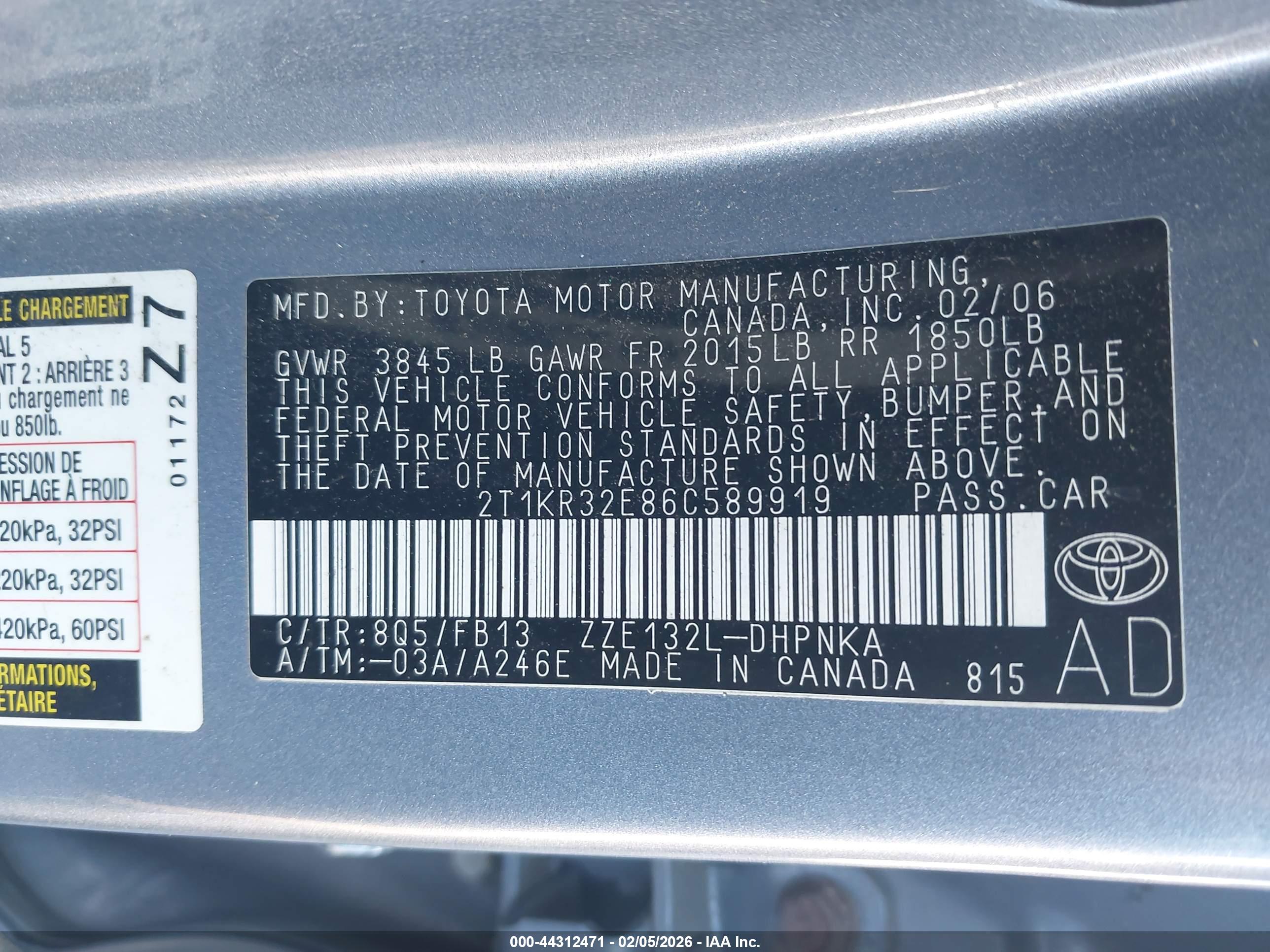TOYOTA MATRIX image 9