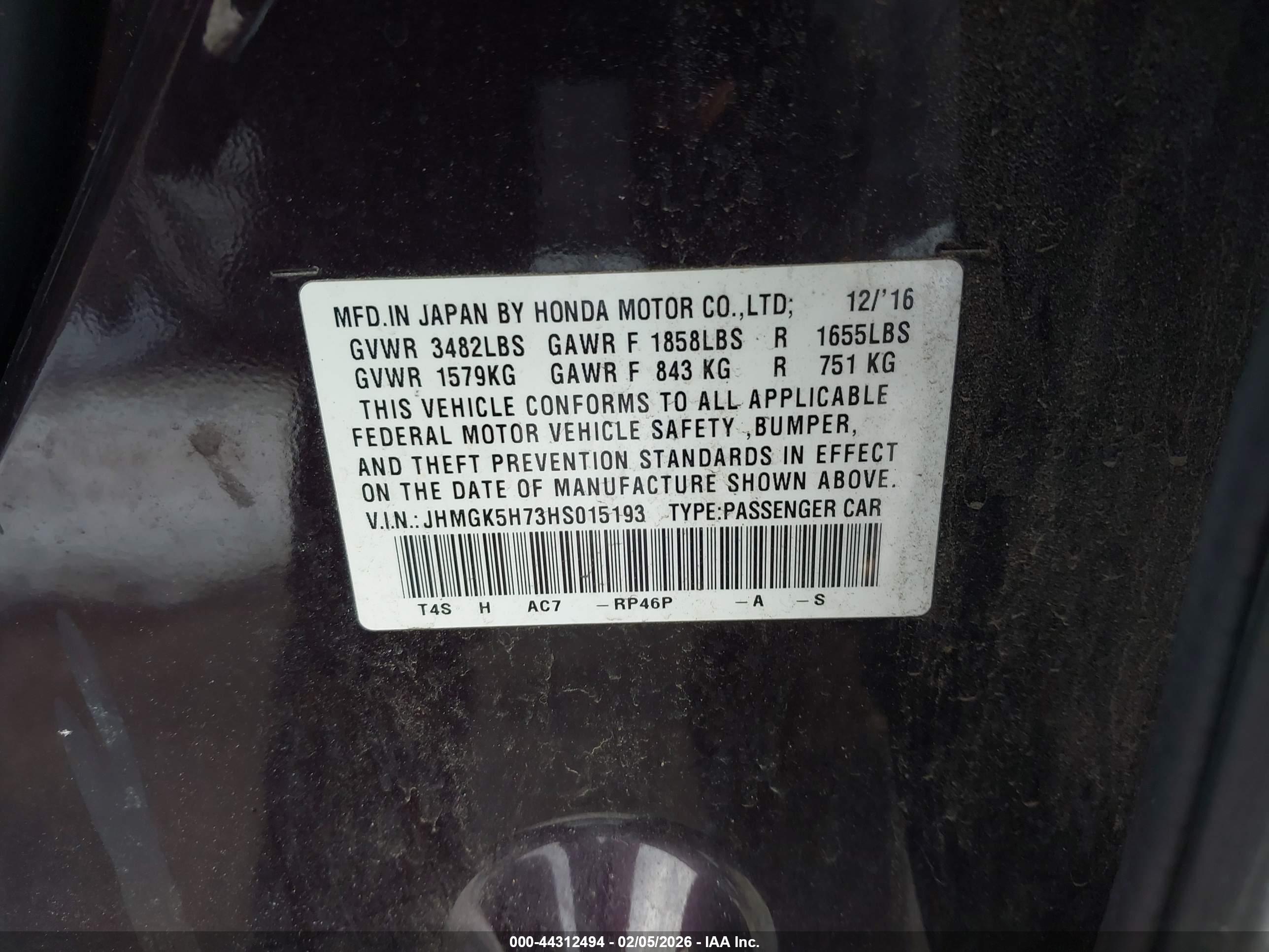 HONDA FIT image 9