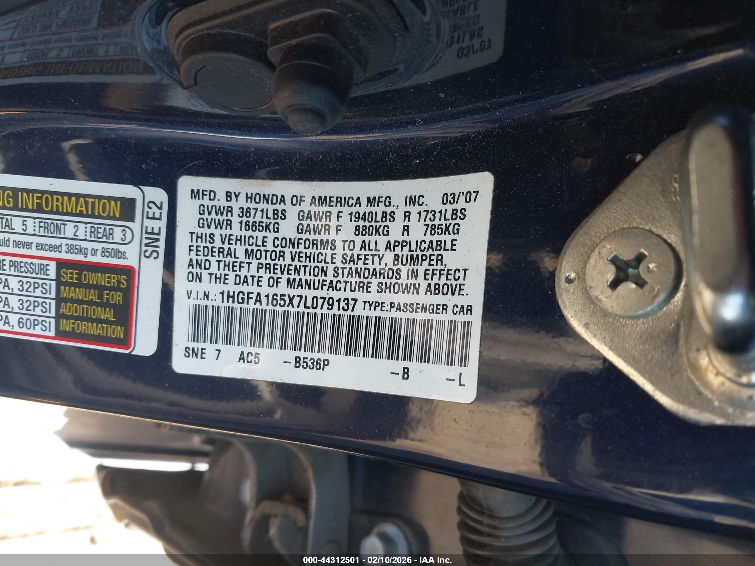 HONDA CIVIC image 9