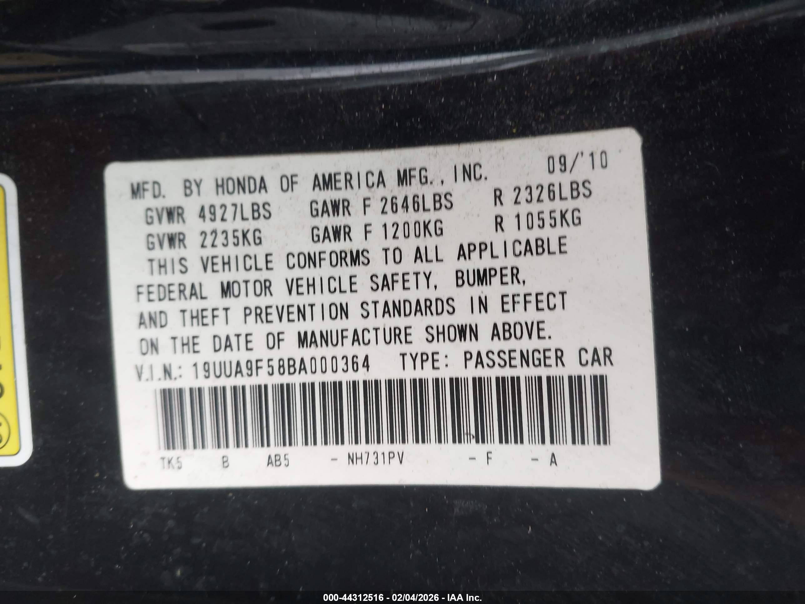 ACURA TL image 9