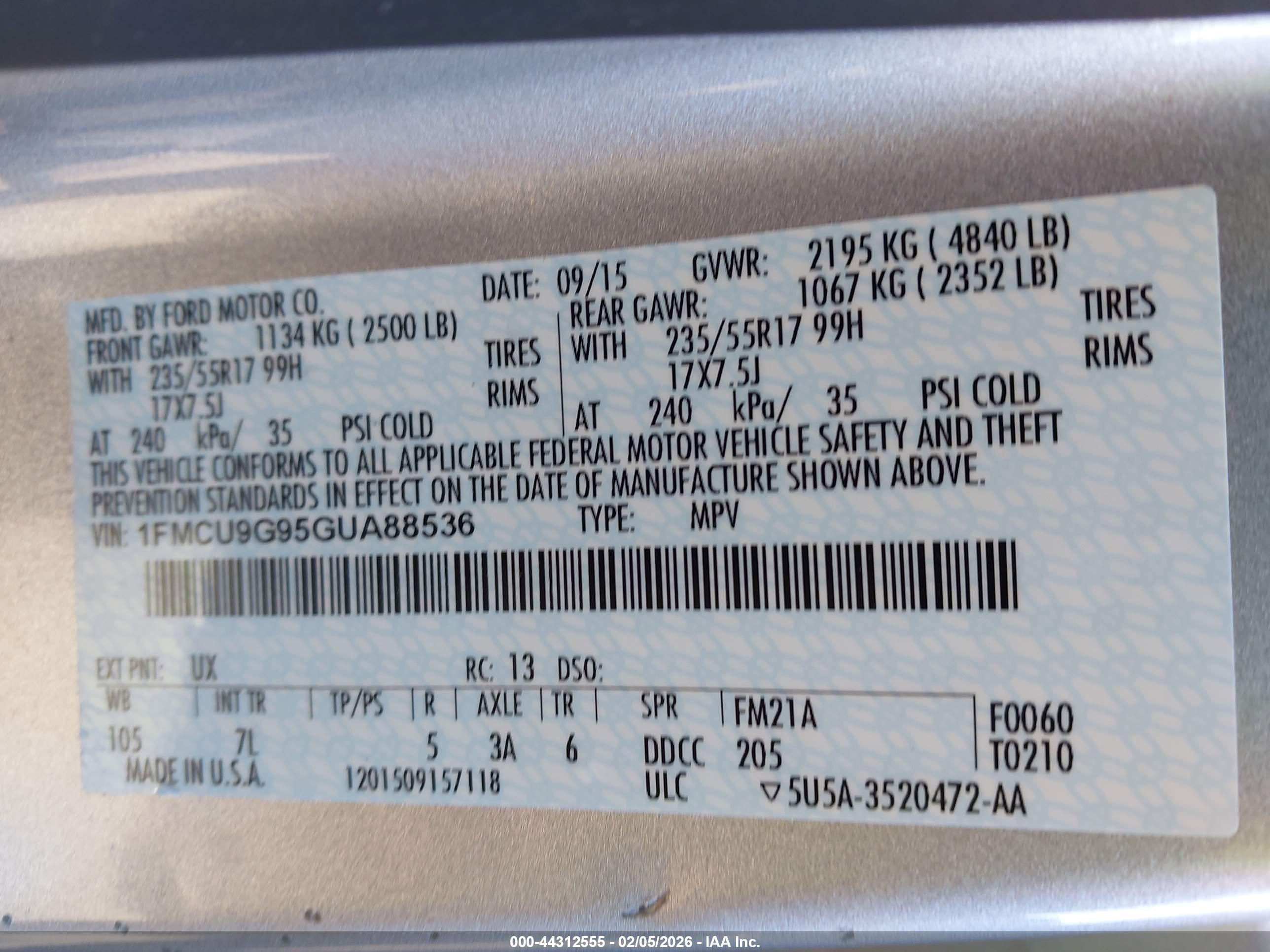 FORD ESCAPE image 9