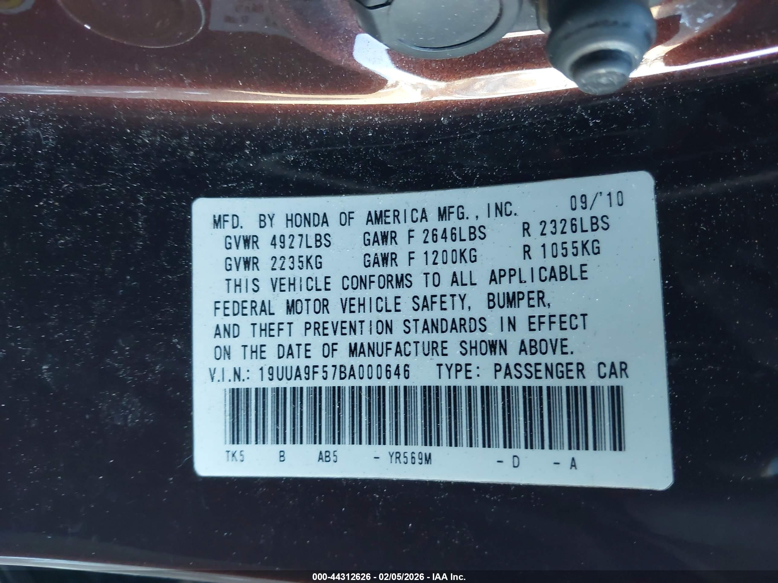 ACURA TL image 9