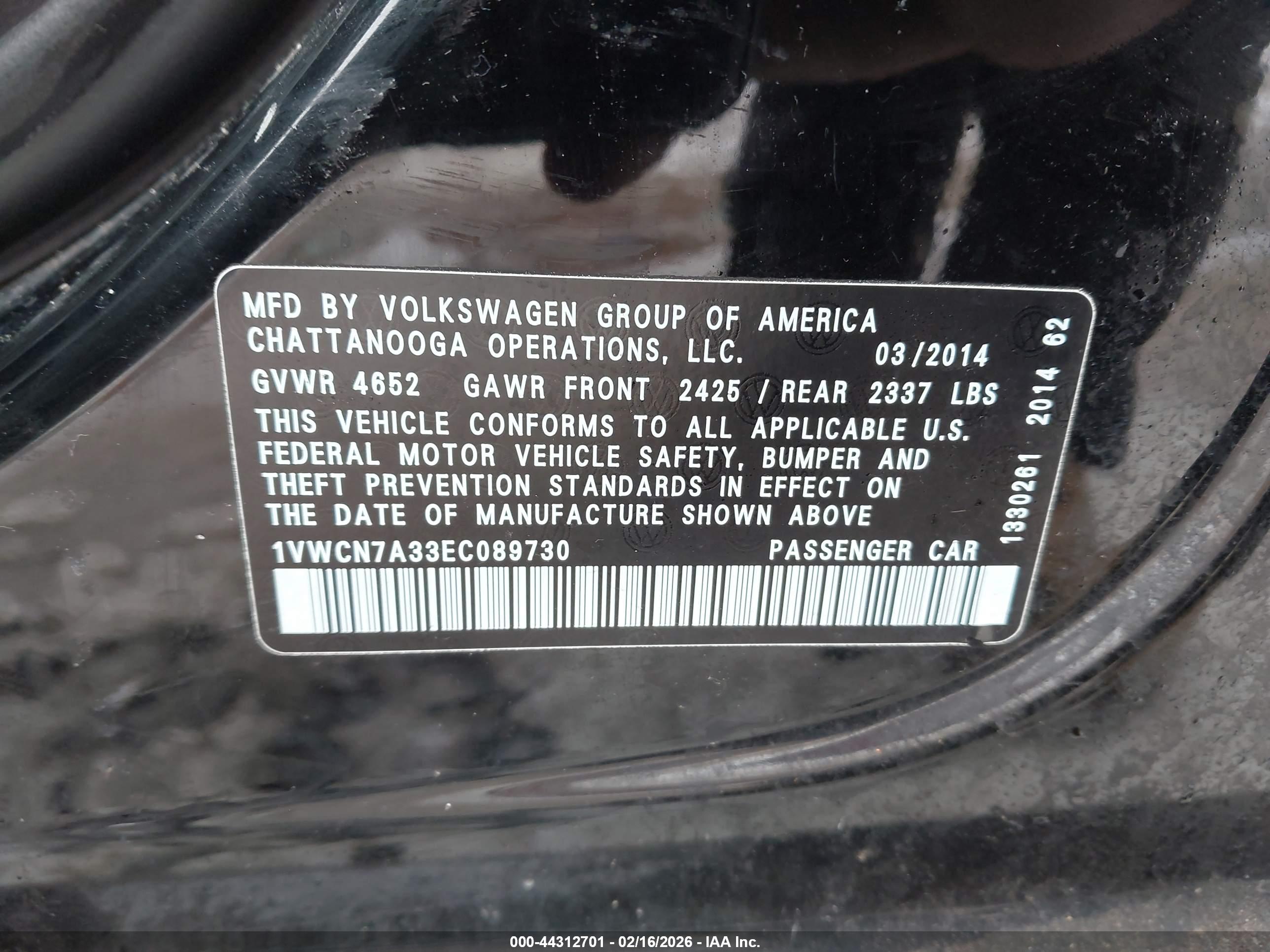 VOLKSWAGEN PASSAT image 9