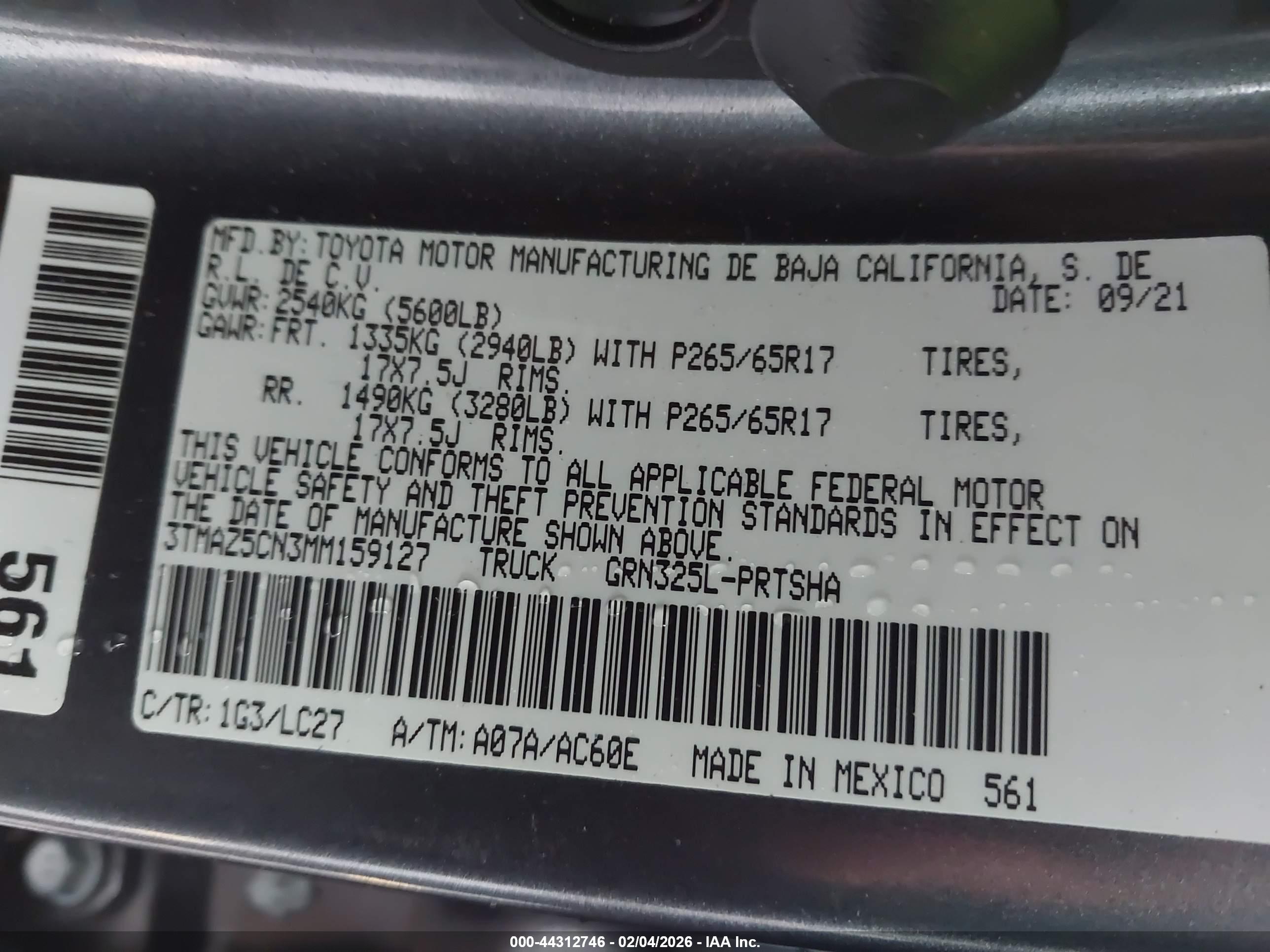 TOYOTA TACOMA image 9