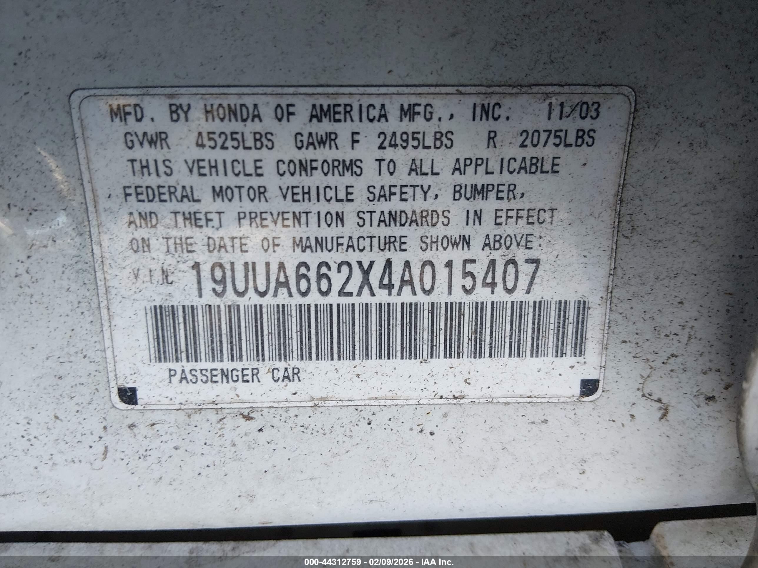 ACURA TL image 9