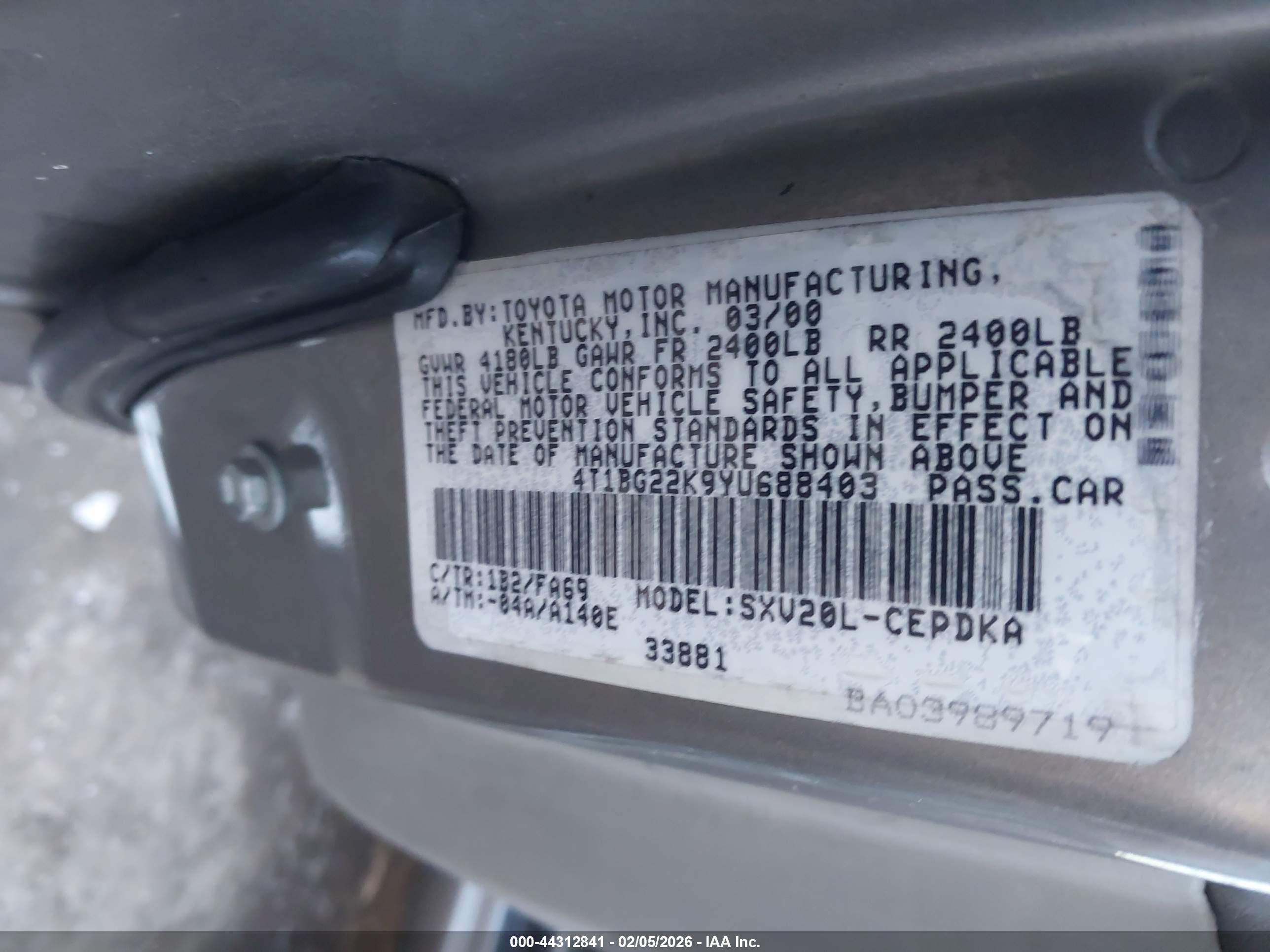 TOYOTA CAMRY image 9