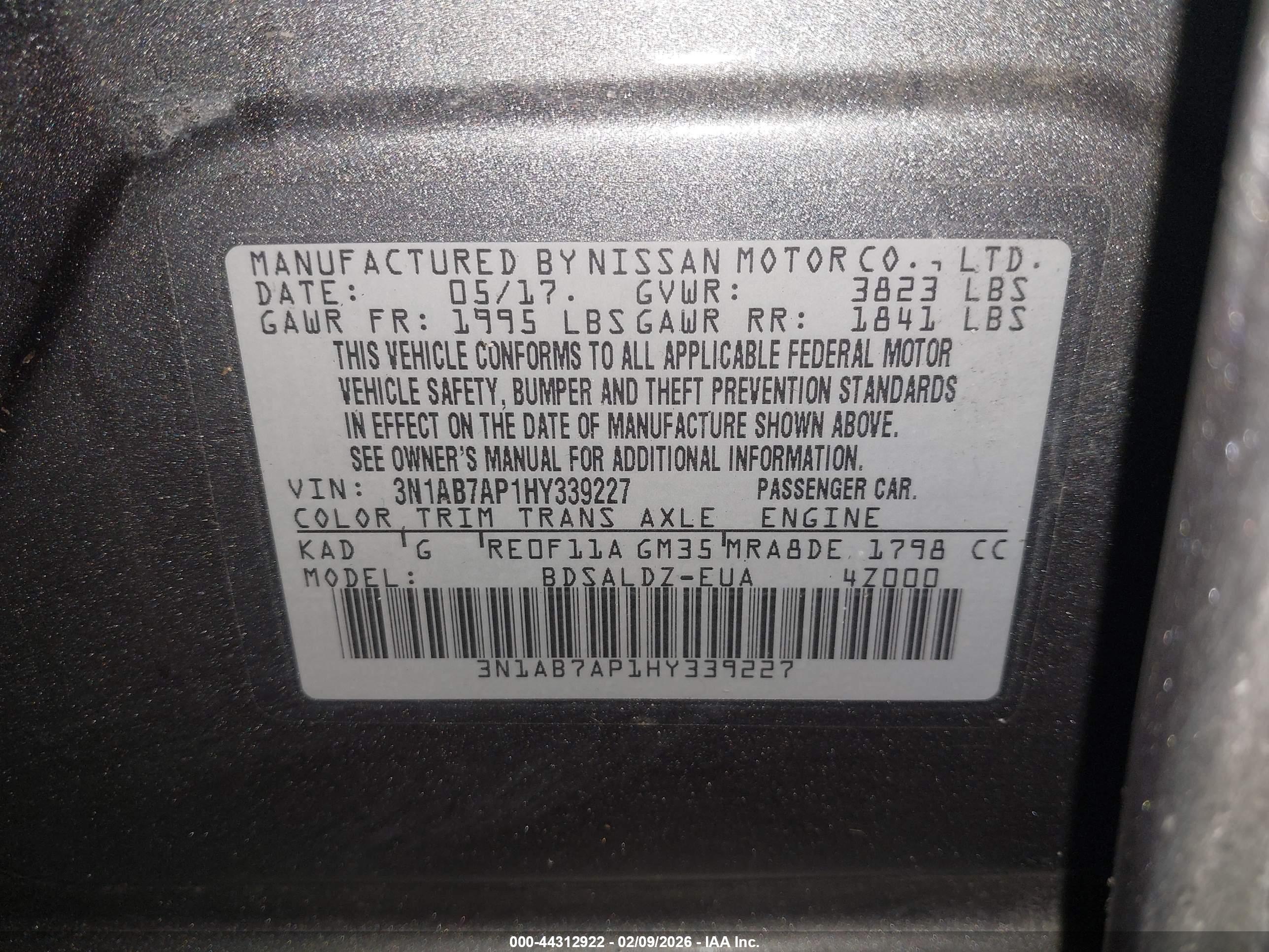 NISSAN SENTRA image 9
