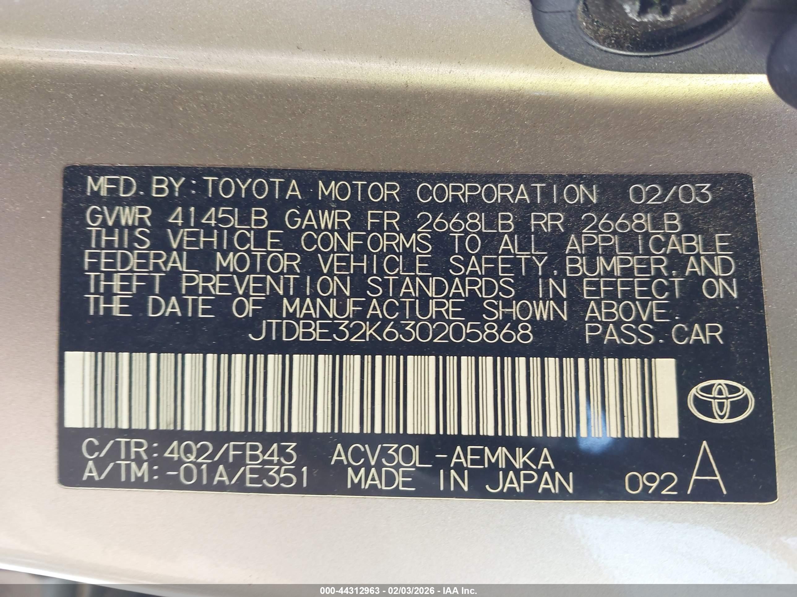TOYOTA CAMRY image 9