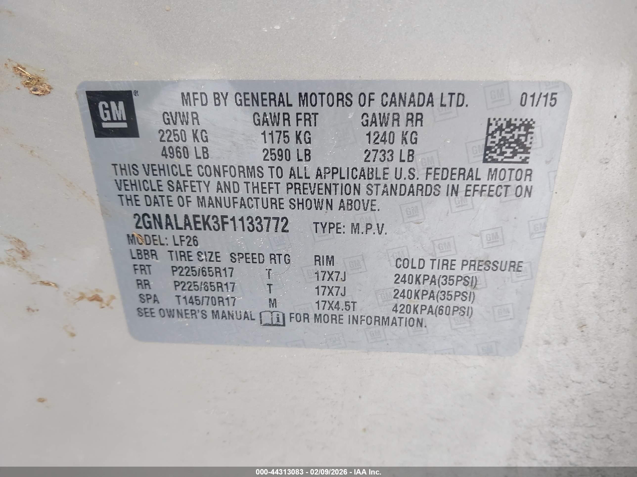 CHEVROLET EQUINOX image 9