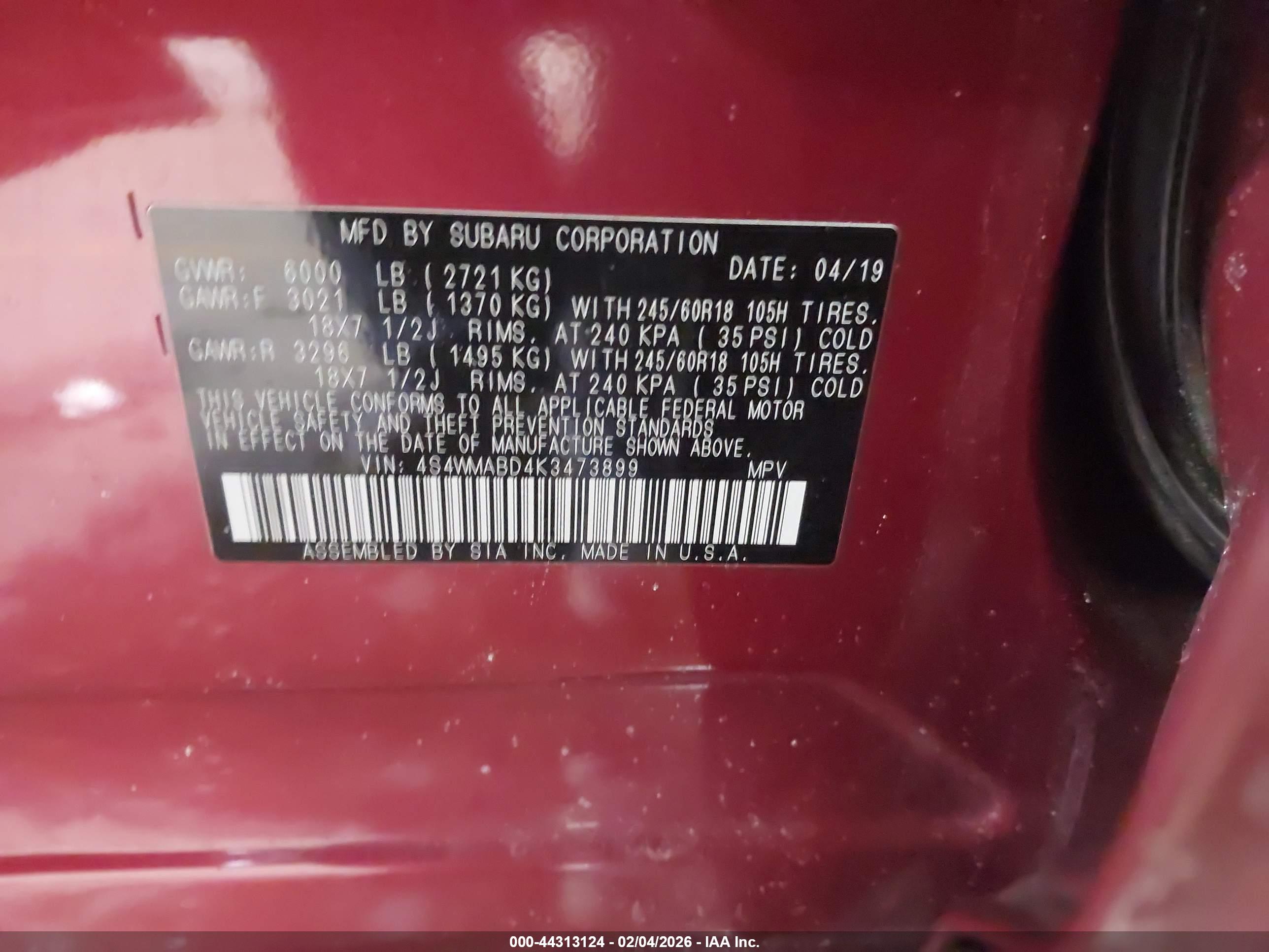 SUBARU ASCENT image 9