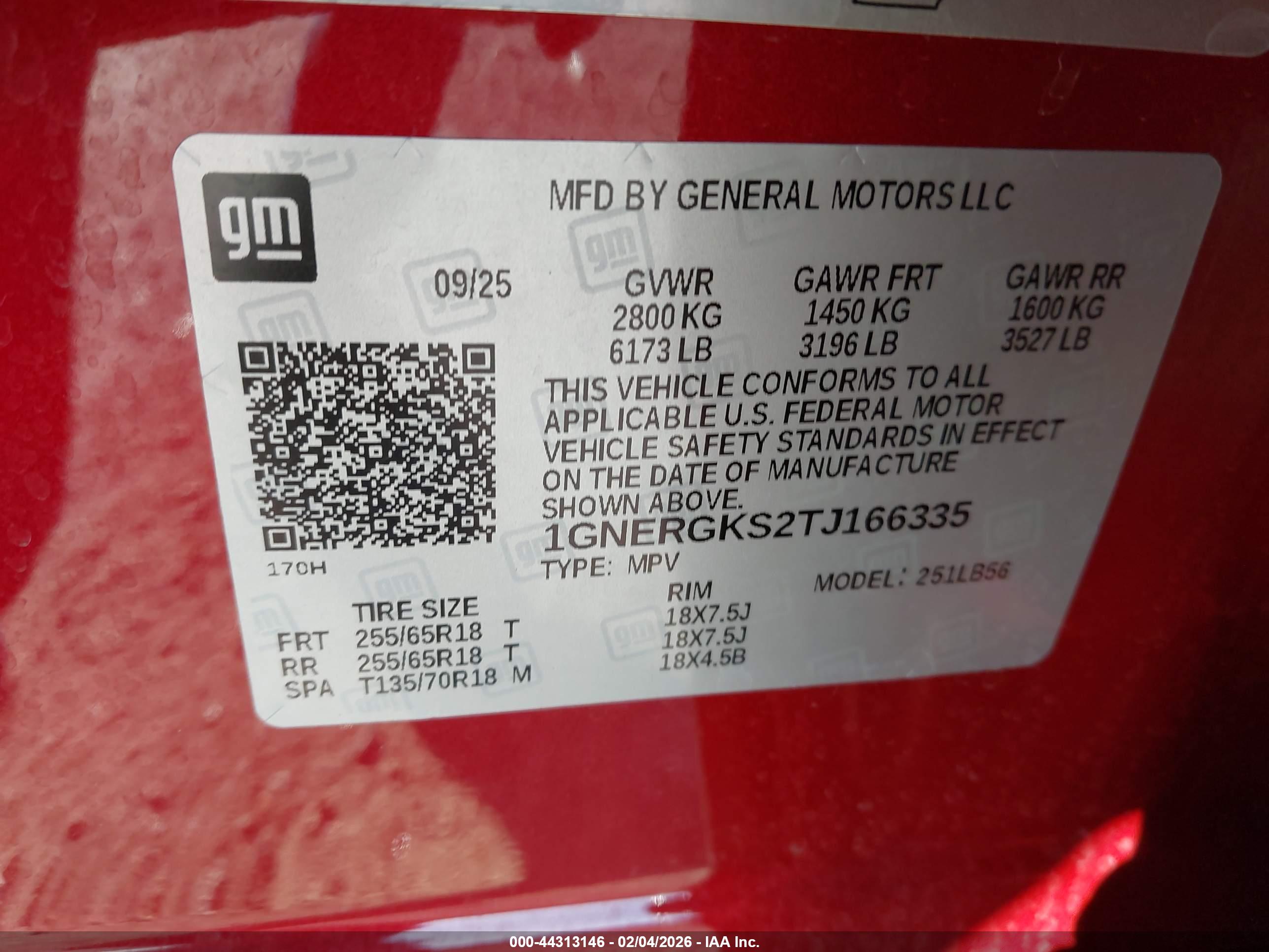 CHEVROLET TRAVERSE image 9