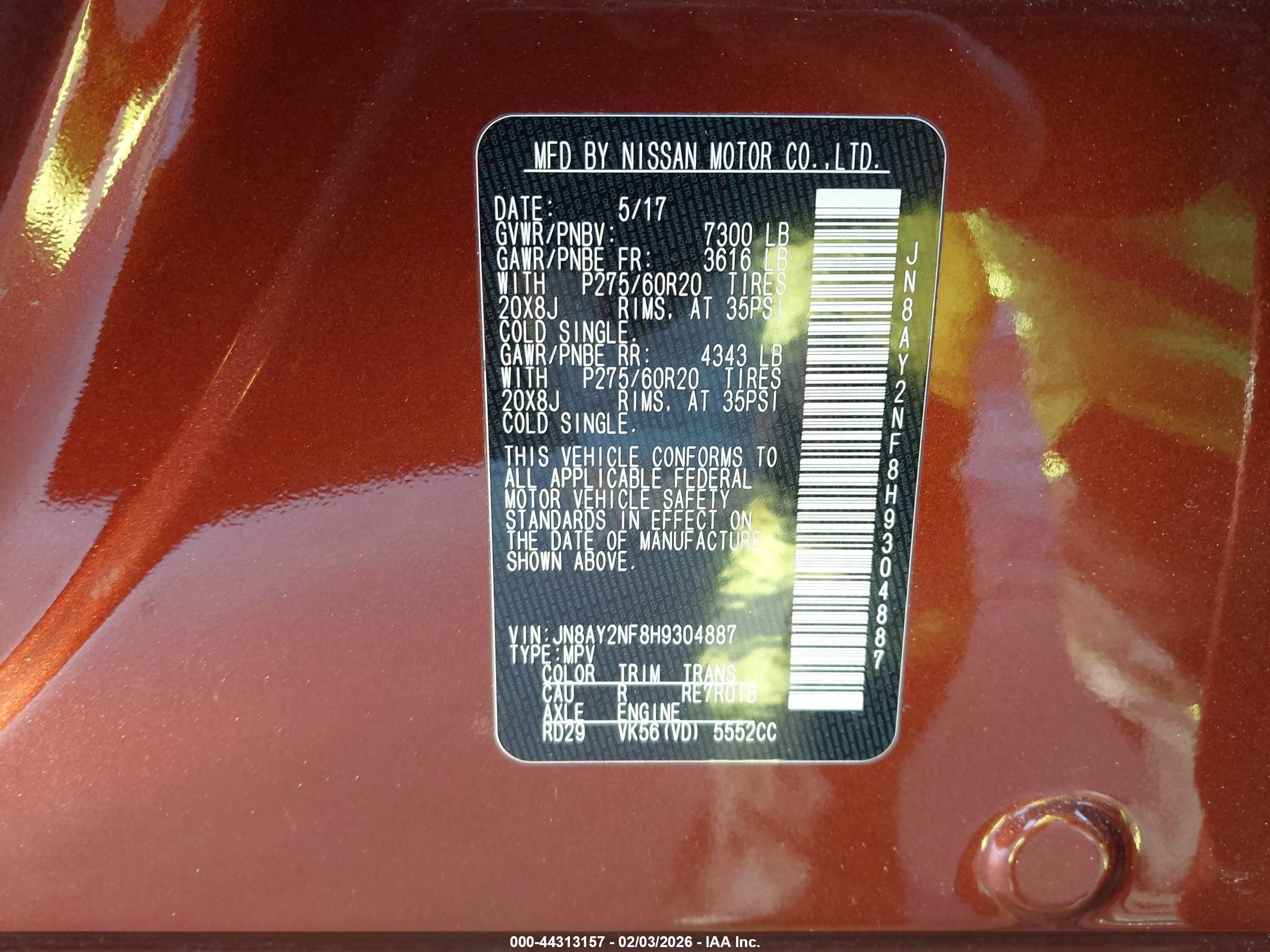NISSAN ARMADA image 9
