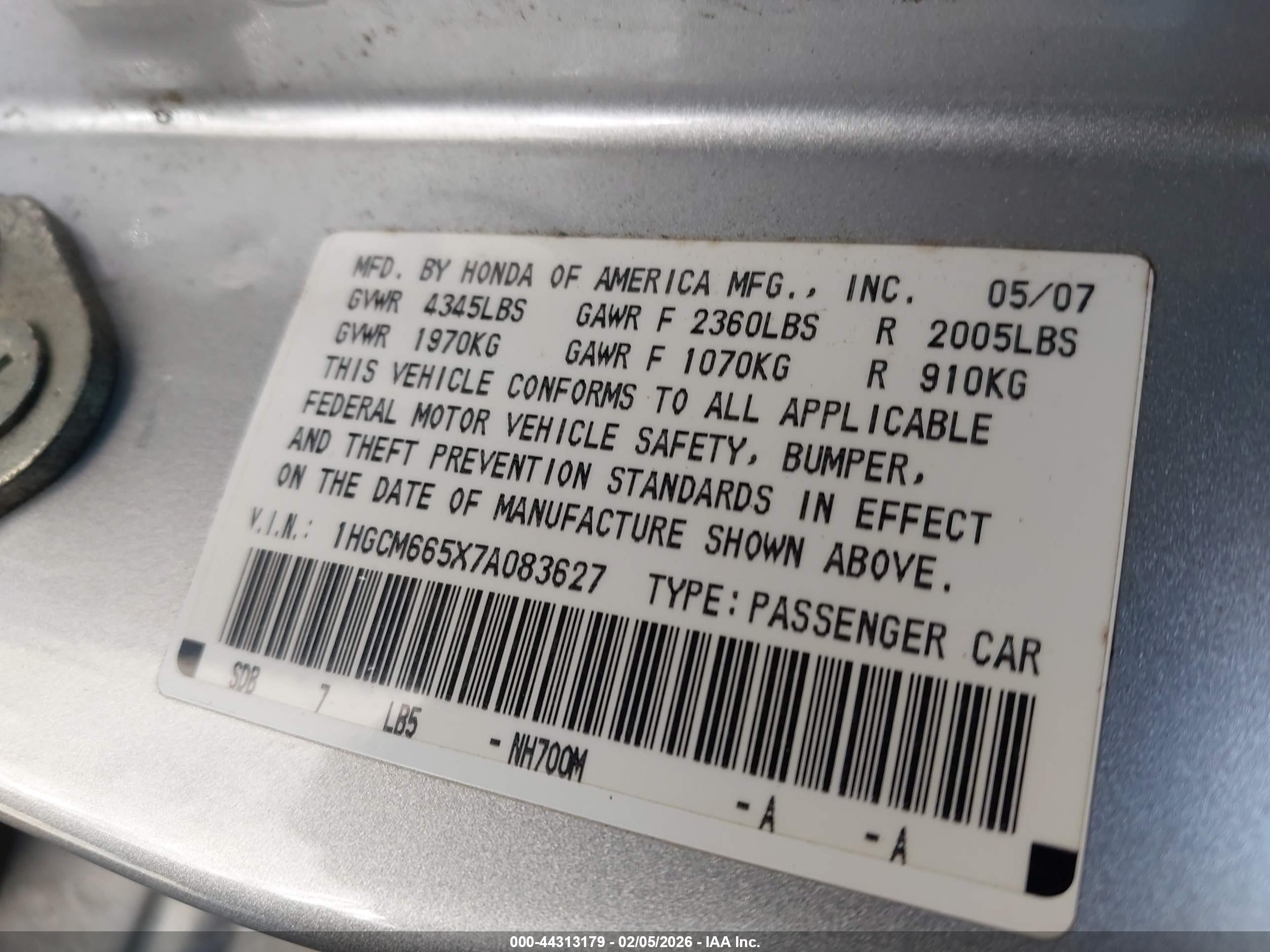 HONDA ACCORD image 9