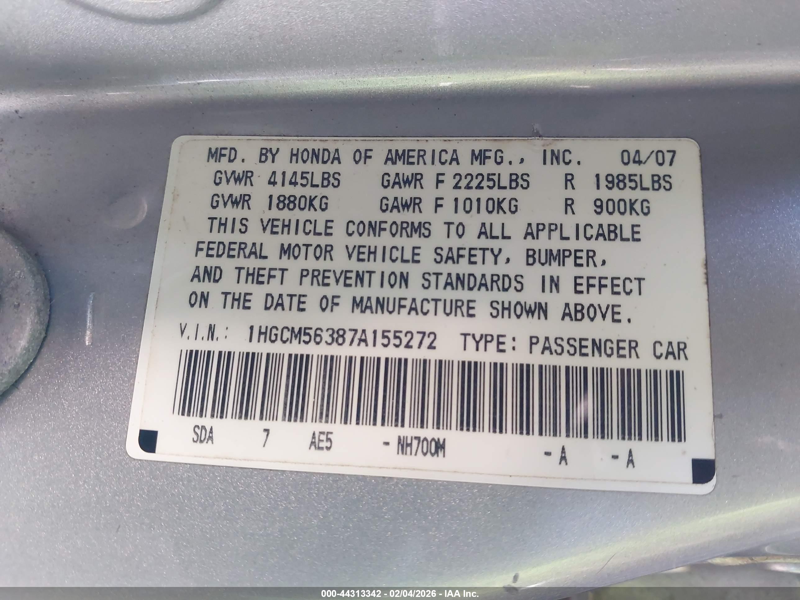 HONDA ACCORD image 9