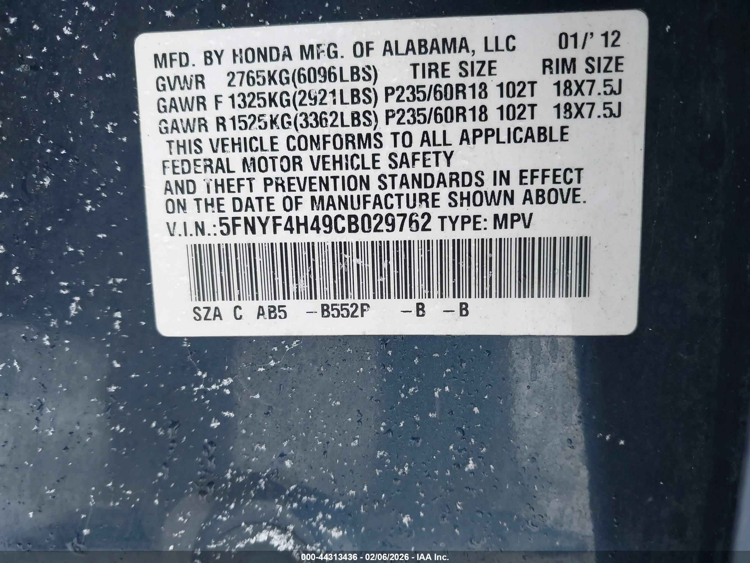 HONDA PILOT image 9