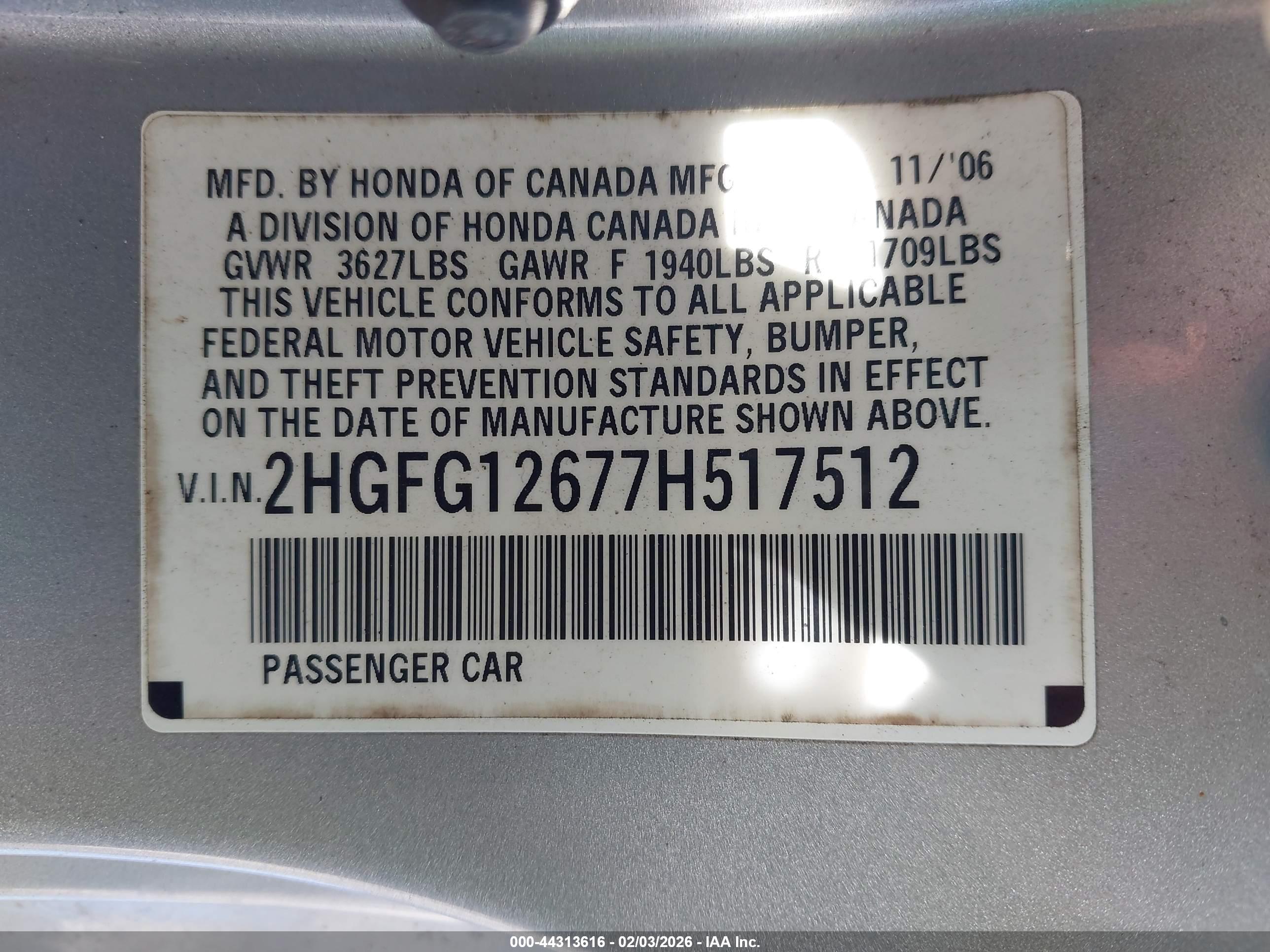 HONDA CIVIC image 9