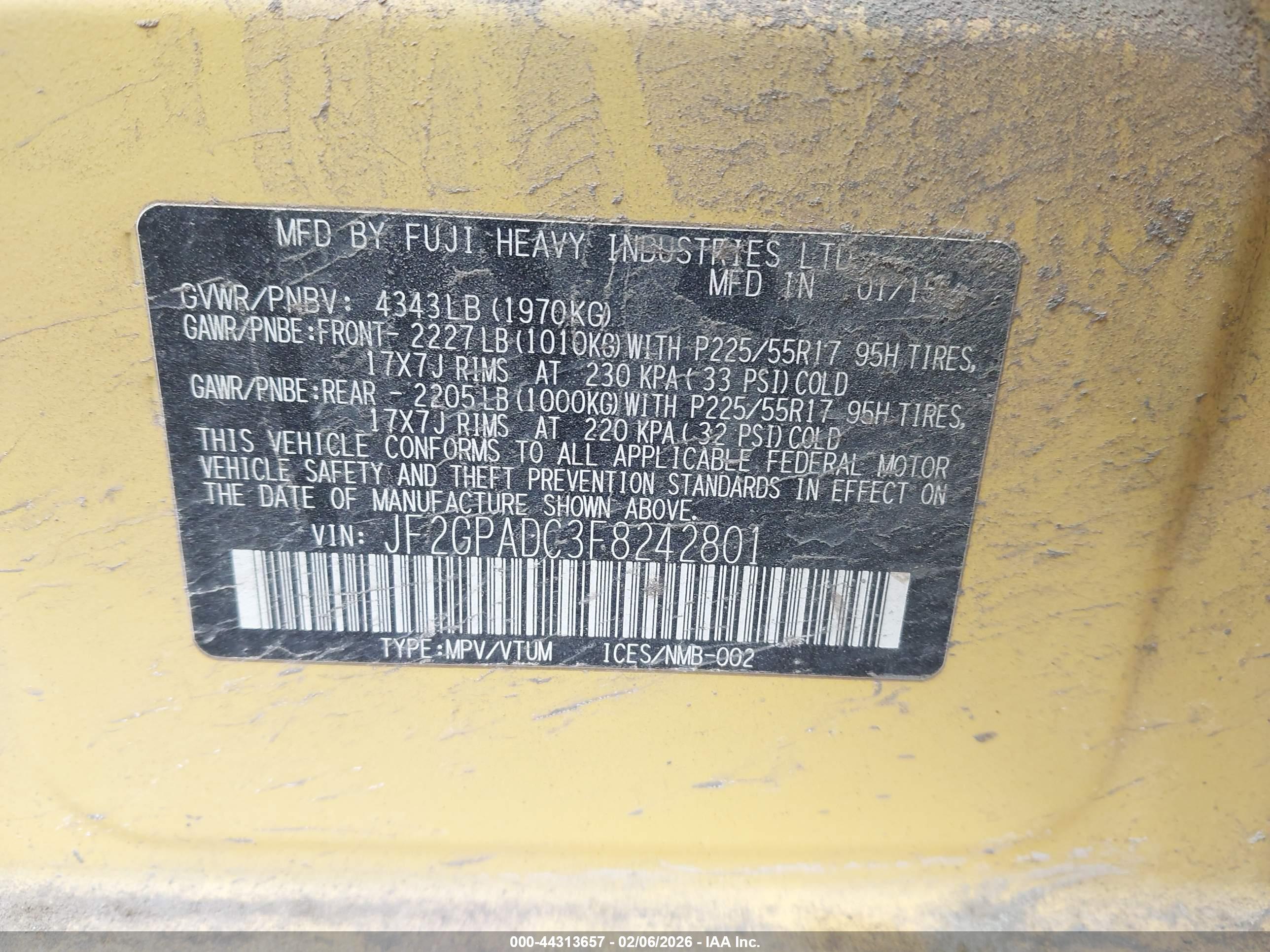 SUBARU XV image 9